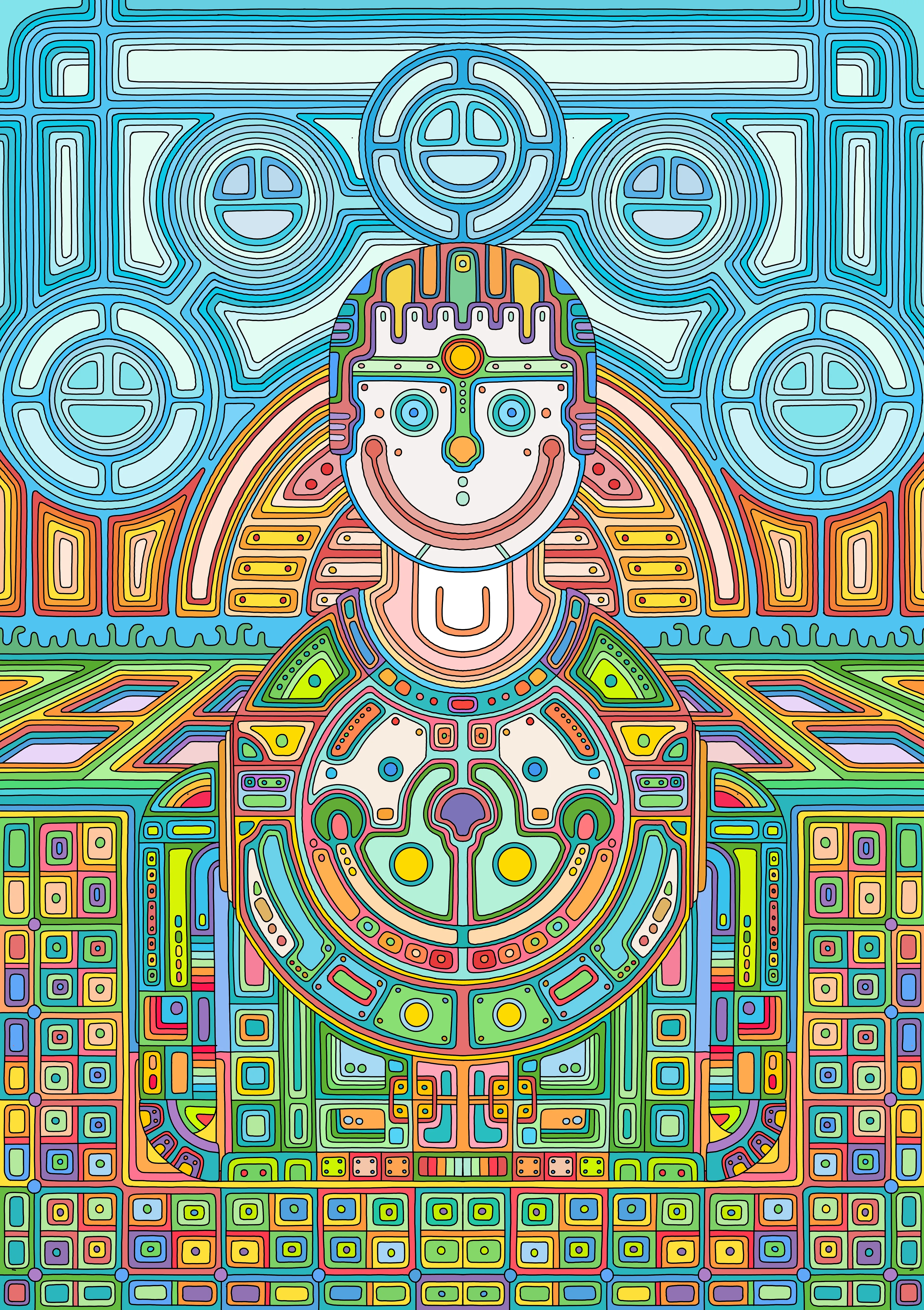 Smile... but don't smile too much because they might think you're mad...