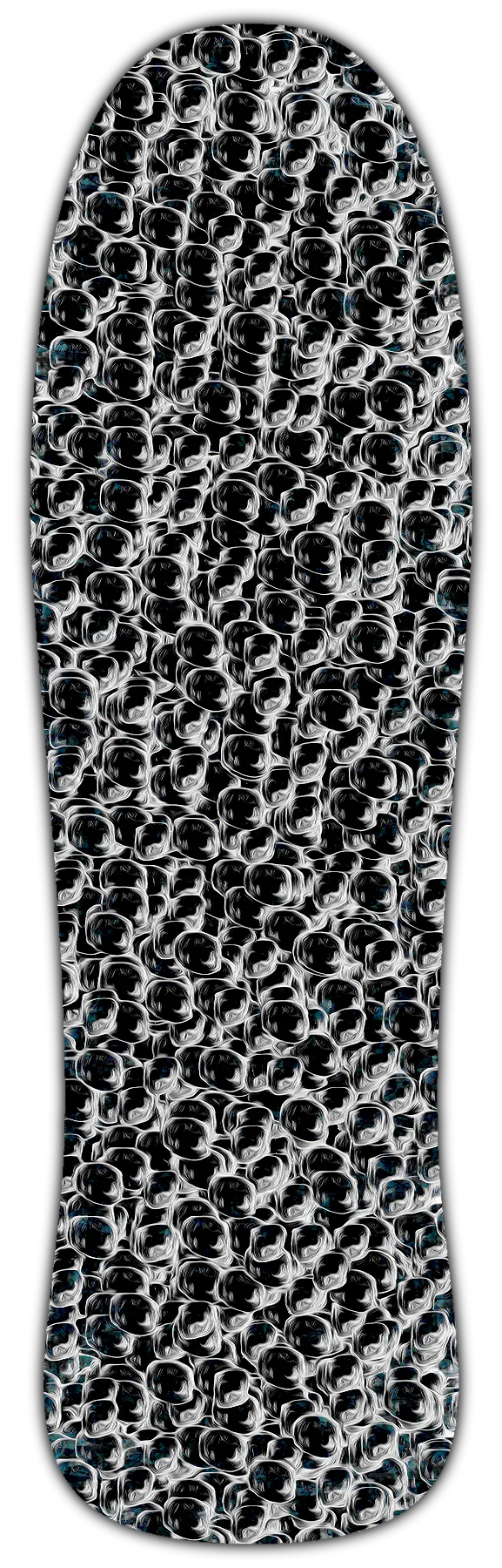 Hawkeyes is the first of three guest boards by @Artonymousartifakt. He came back from the future, to put his secret artificial ingredient into the series of three #CryptoSkateboards.  For the first one, a small pix2pix model was trained on different pictures of Tony Hawk's eyes.  Check out his work on 
https://superrare.co/artonymousartifakt