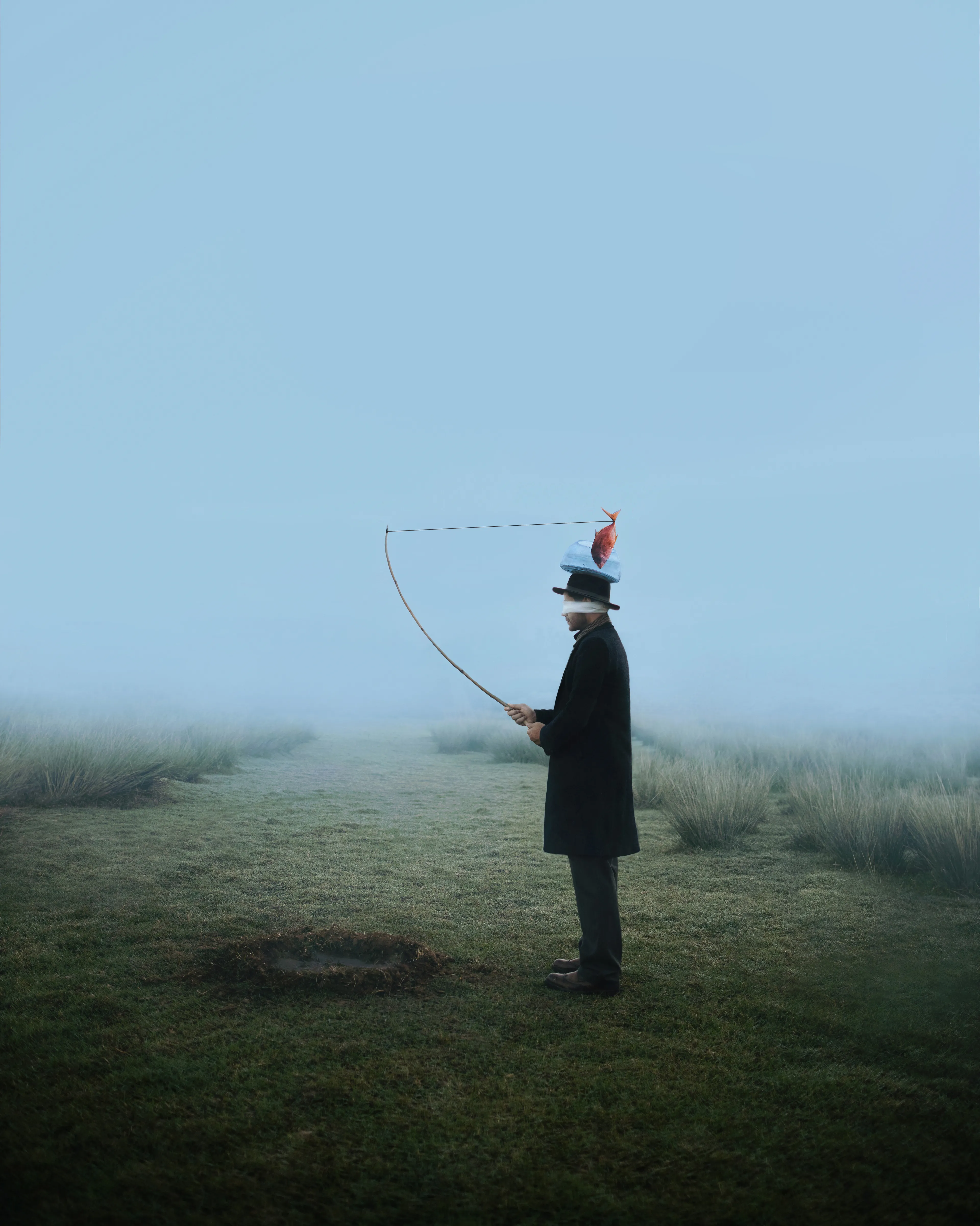 The power of my imagination is my fish hook
I throw it in my imagination and I get it.
Self-portrait (2022)