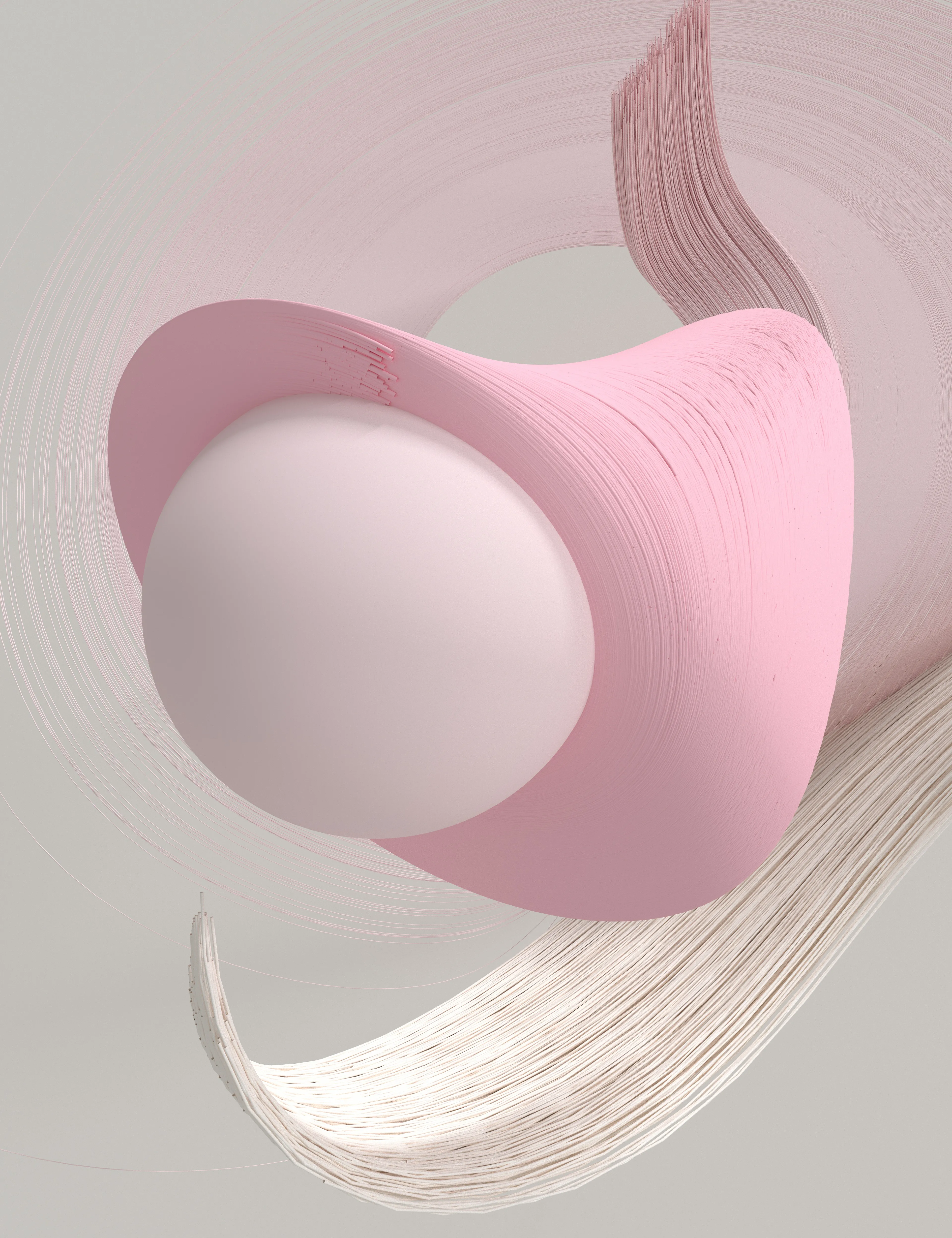 Further exploring soft color palettes, "melōSHmär" is  a piece that plays tribute to microscopic organic shapes, stripped down to create a minimalistic field in which an aesthetic is created.
If we don't pay attention to taking influence from those things that are completely overlooked, it is unequivocal that new ideas will eventually run dry. There is beauty in all the things we don't think of.