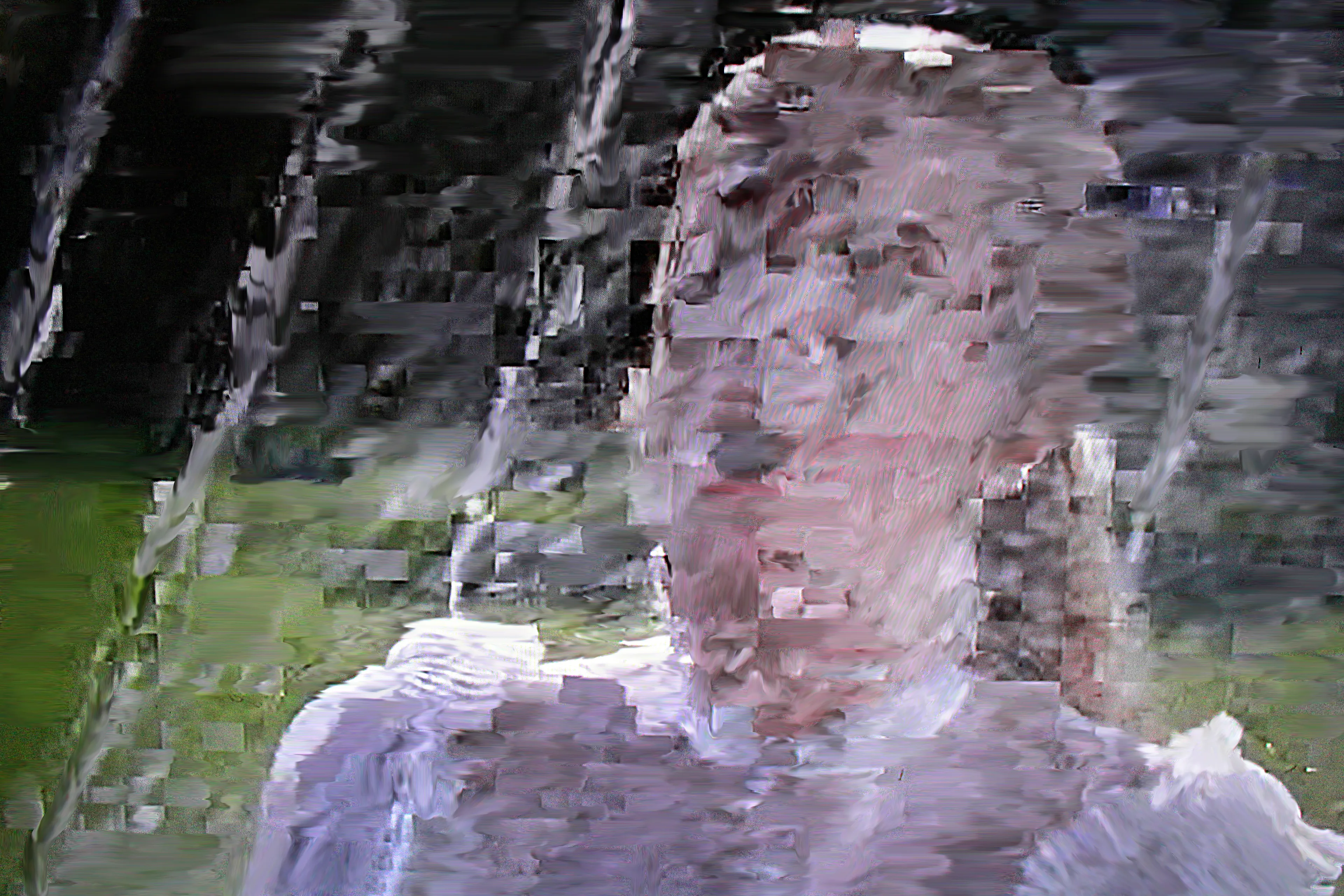 Harman's Android Plaza is a collection of digital artworks using a specially formulated algorithm. Within the corruption of the digital image, there is a breaking up of the information, which leaves the viewer to interpret the space between abstraction and figuration. He then digitally paints elements of the composition referencing Richter whilst the mangled figuration echoes Francis Bacon and Frank Auerbach.