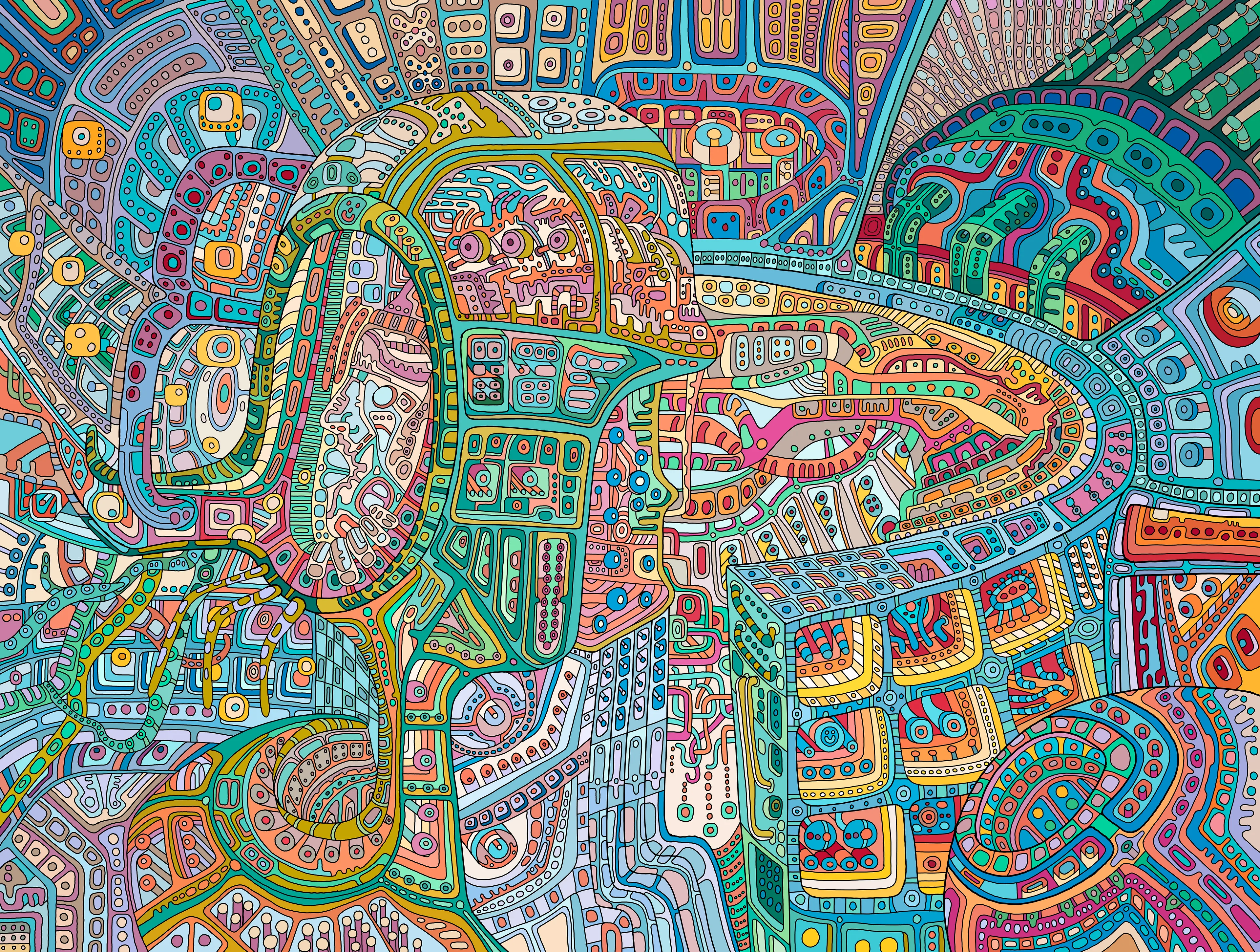 Weird enough to make one melt
These creatures seen, these things i've felt
Of all the places in between
Must be the most strange i have been