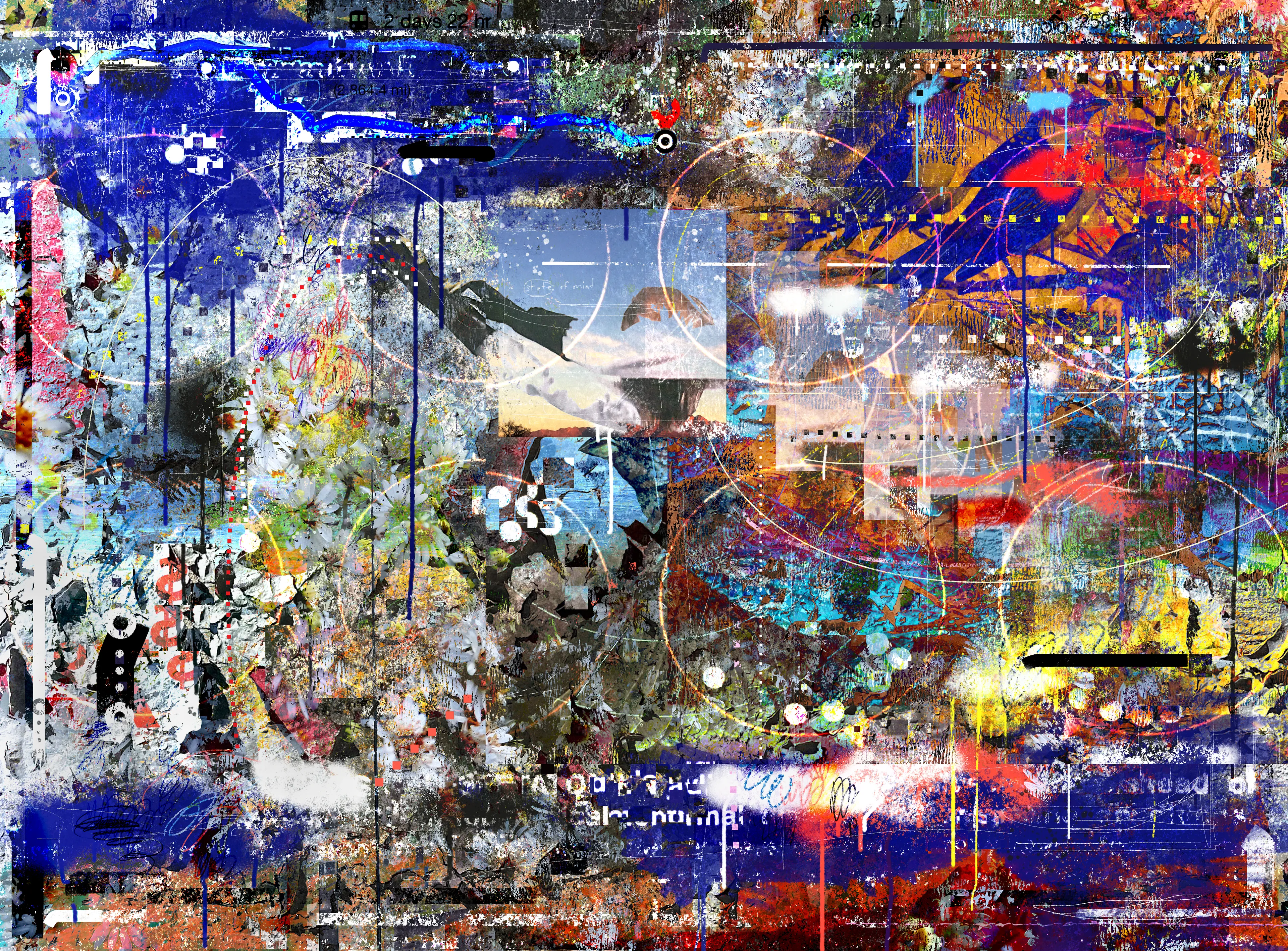 there you are | digital painting + mixed media | 2022  