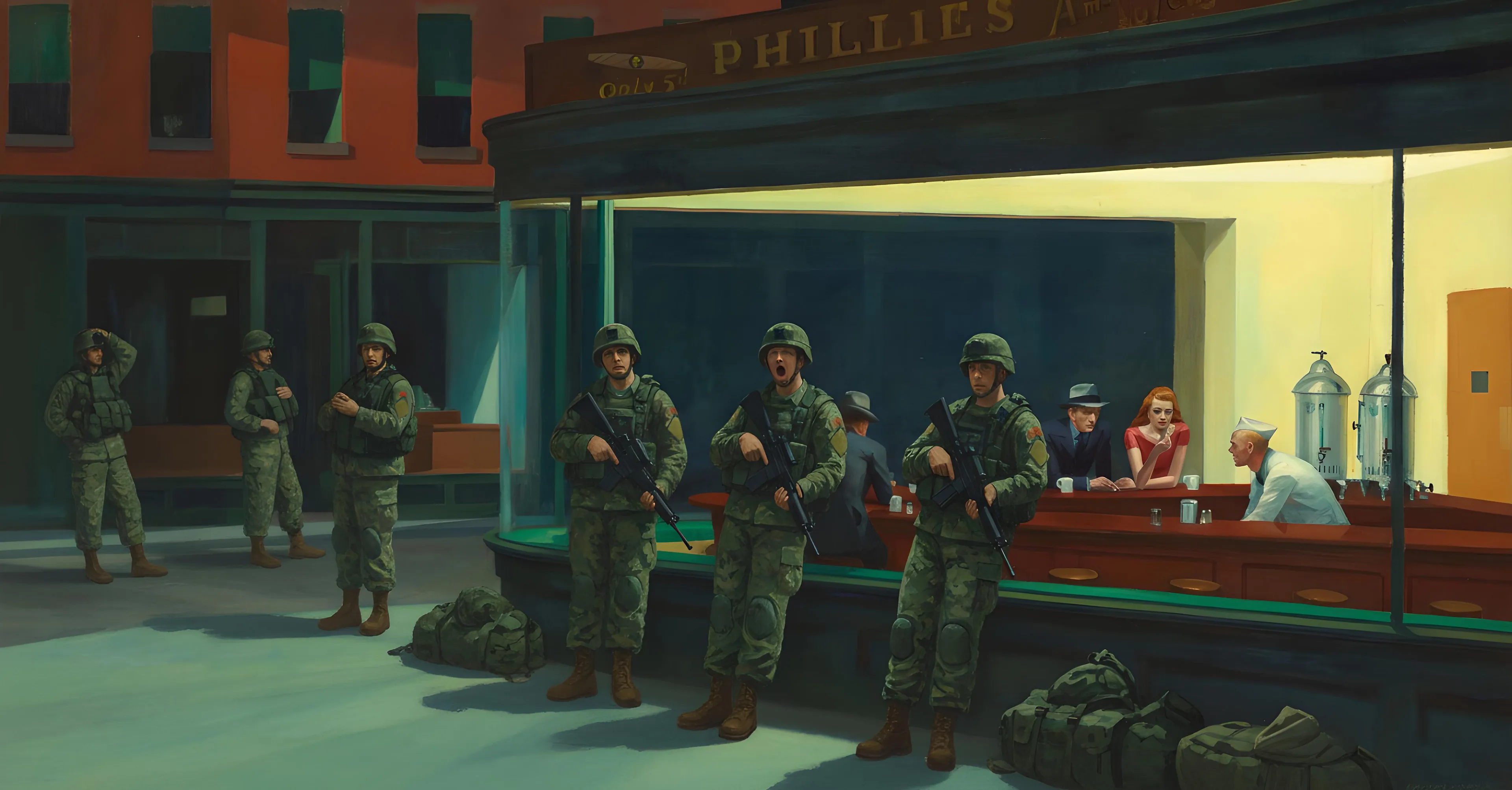 safer to be lonely than before, much safer. don't move.