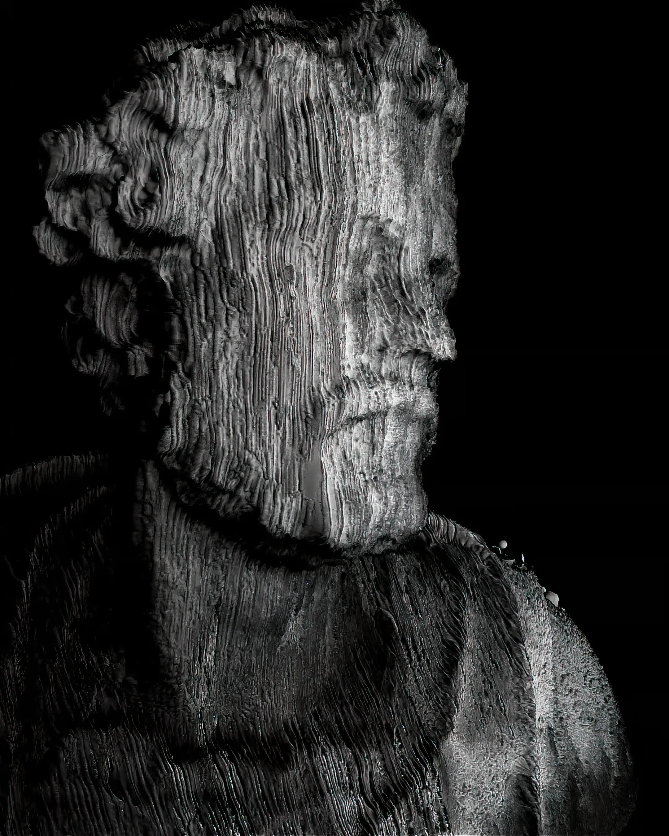 Reflections on what Michelangelo's David's Head could be if it was made by 404.zero.
The sound is generated with modular synthesizers in real-time.
