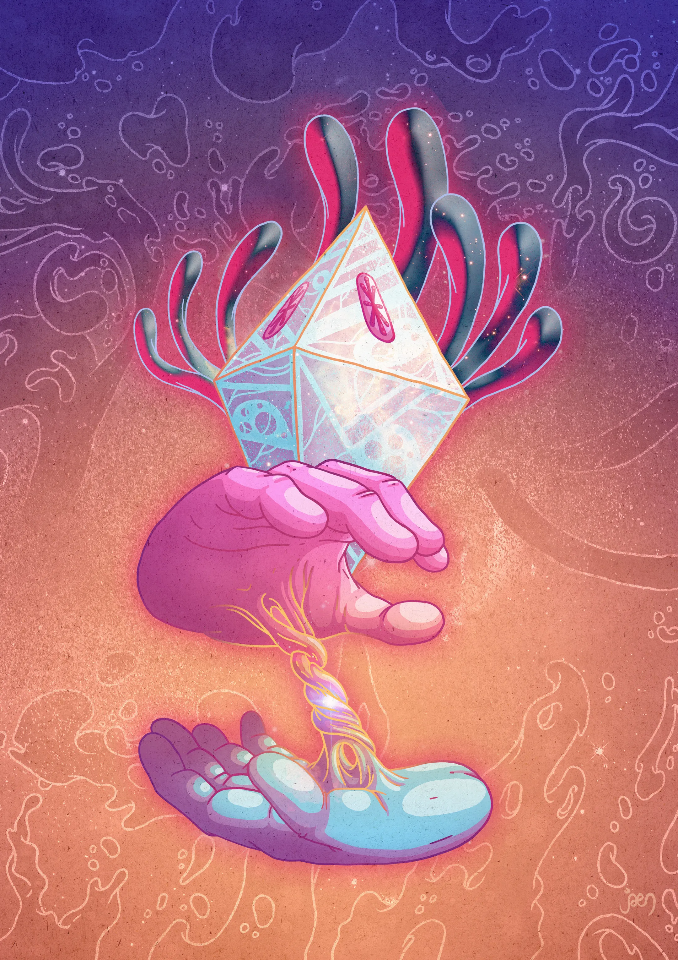 Some hands are made of diamonds, and some hands create diamonds.