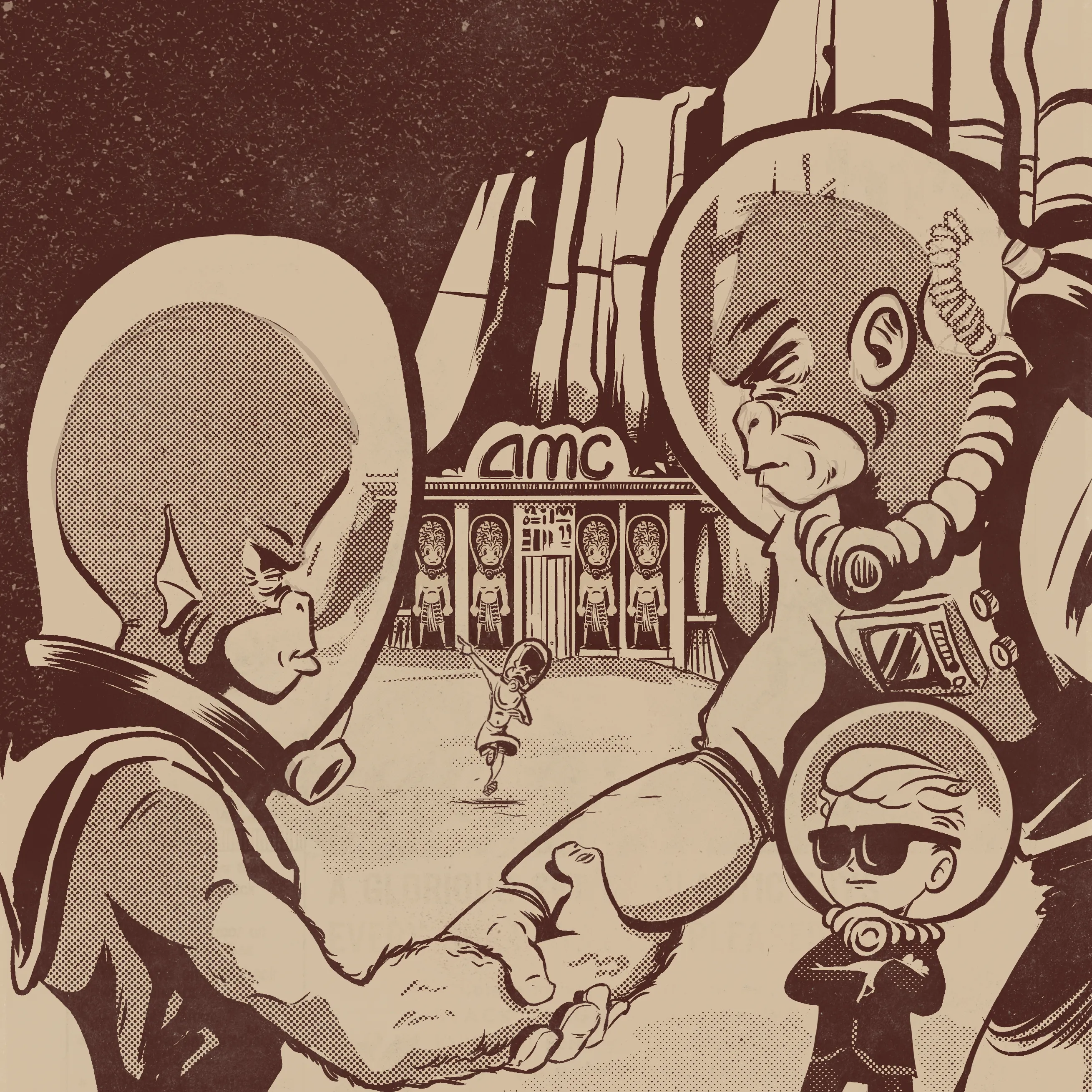 Earth and Mars Apes stronk together.