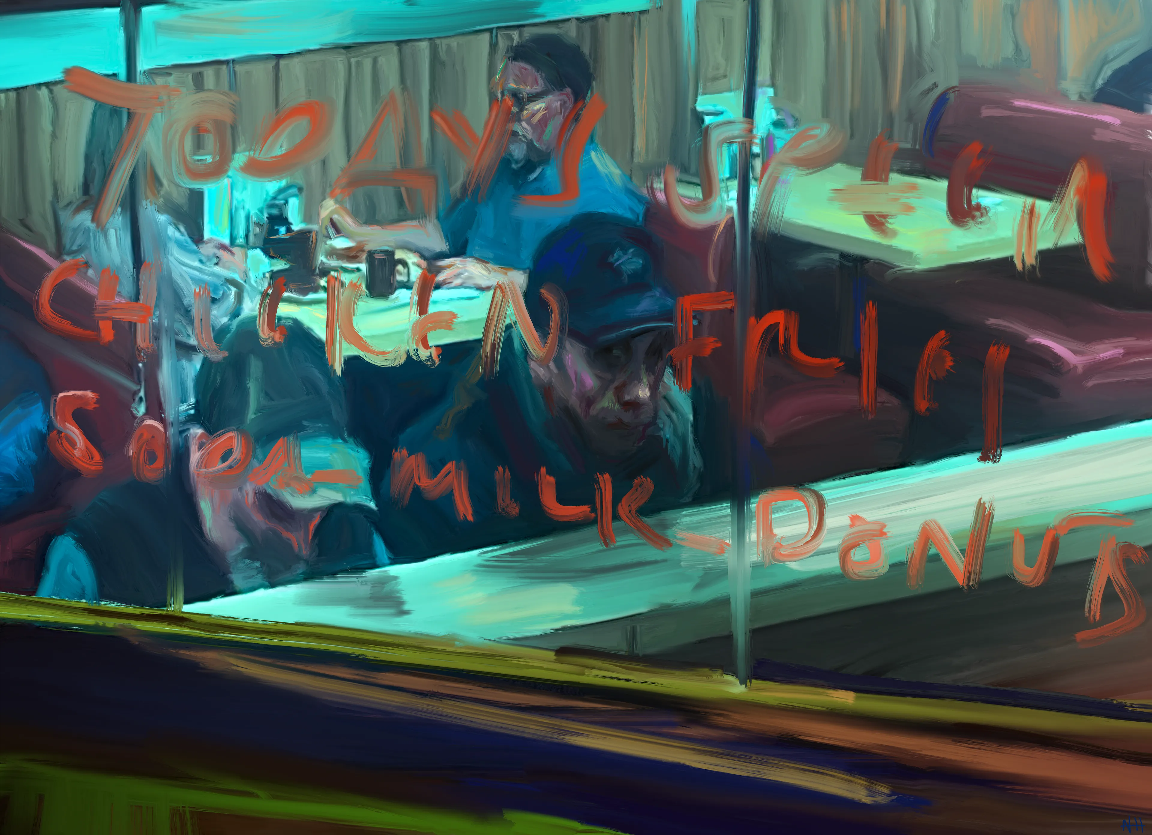 A series of new digital paintings exploring THE BIG STRANGE
