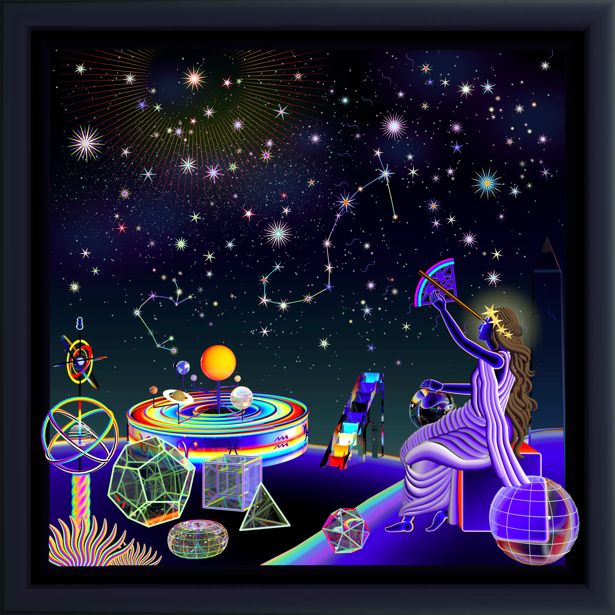 loop animation, 12 sec 2048x2048px (2k) 2022 
animation and sound design by Marcelo Pinel  