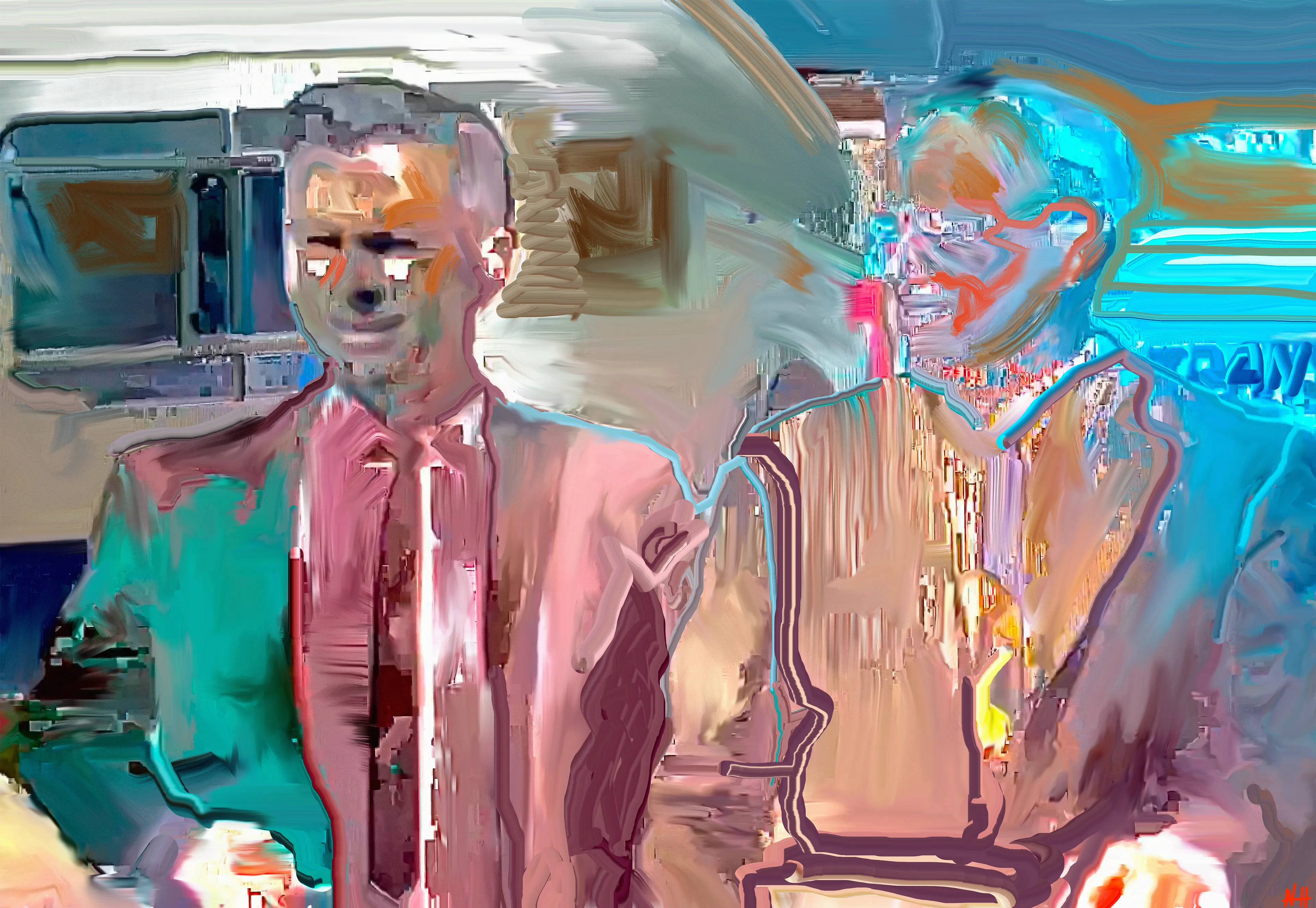 A series of new digital paintings exploring THE BIG STRANGE
