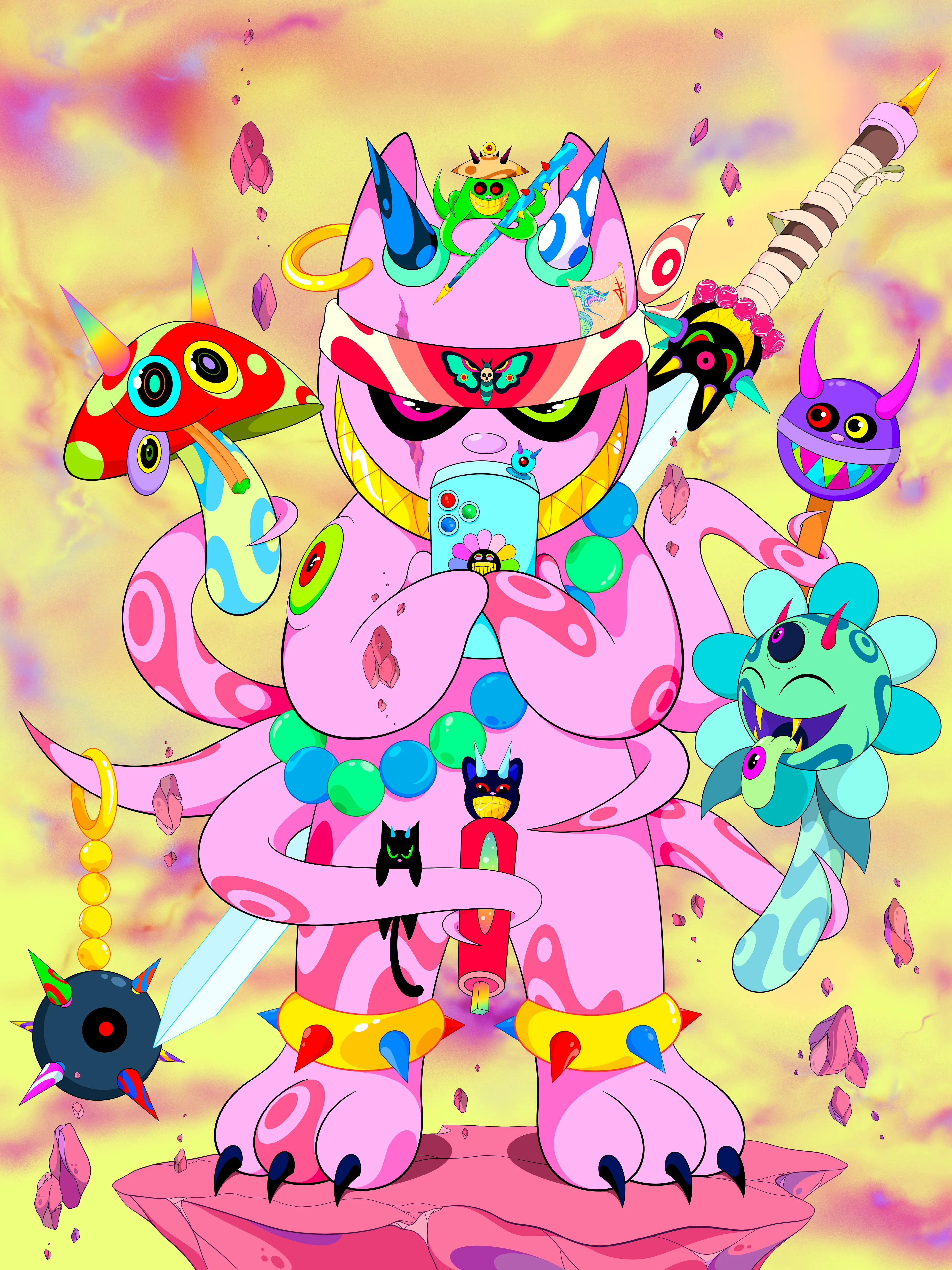 Inspired by my trouble maker bengal cat Raizen!

77 hours of work.
5400px X 7200px @ 300 dip