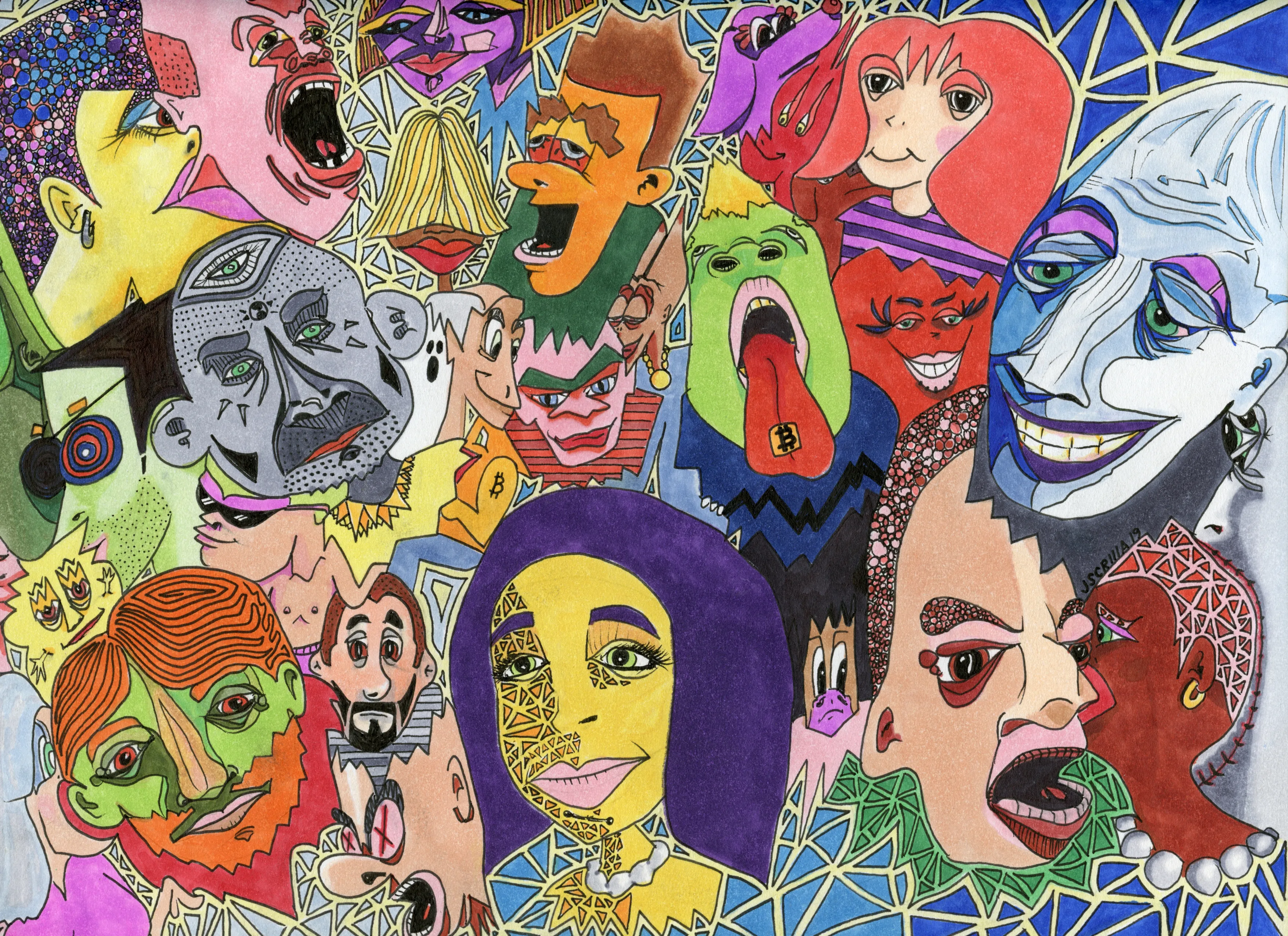 This is a hand crafted piece that brings together my original music, detailed doodles and maybe some mind altering substance I prolly didn't purchase using ₿itcoin. Audio, Art, Video all Done by me J-Scrilla aka Rare Scrilla

Tools: MPC2000XL, Pro Tools 7, Copic Markers, Paper, Photoshop 6, Final Cut 10, Shotcut GNU