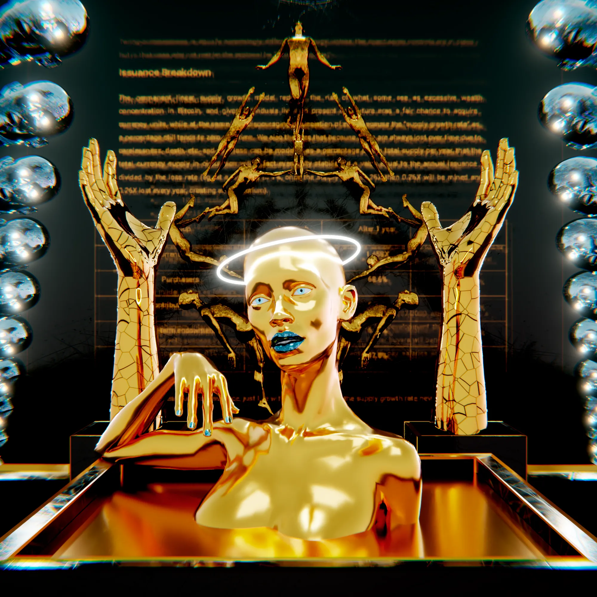 All hail the era of blockchain.

2000 x 2000px.
Blender 2.83 x Octane Render.