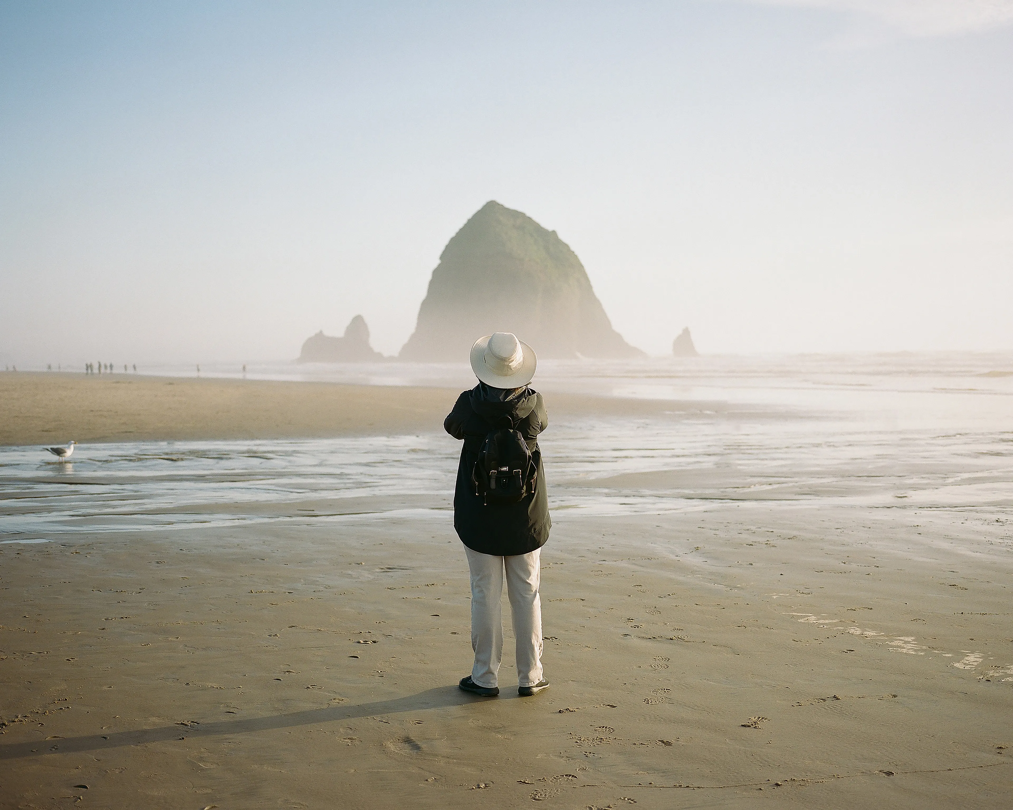 I have very fond memories of Cannon Beach, Oregon, dating back as far as I can remember. My family used to make the long drive from the Bay Area to the Northern Oregon Coast every few years to vacation. We used to rent "The Goonies" every time we visited, because the beach was featured in the opening scene of the film. I often look back at old photos, and reminisce of all the amazing moments we shared there.

In 2008, my Dad passed away from a heart attack. The sudden loss was earth shattering. My Sister and I lost our Dad that day, and my Mom lost the love of her life. It's been an uphill battle ever since, and the pain never truly goes away. My relationship with my Mom became very strong through the entire grieving and mourning process. She is the strongest women I've ever known, and I'm so lucky to have her. 

Nowadays, Cannon Beach is a place that our family goes to heal, and surround ourselves with the memories we made there. There will always something missing, but we haven't let that keep us from creating new memories with our friend & family. I dream that someday I'll be able to buy my Mom a home at Cannon Beach so she can spend her days in a place that offers so much warmth and comfort. She deserves it all.

This piece is dedicated to my Mom, with love.