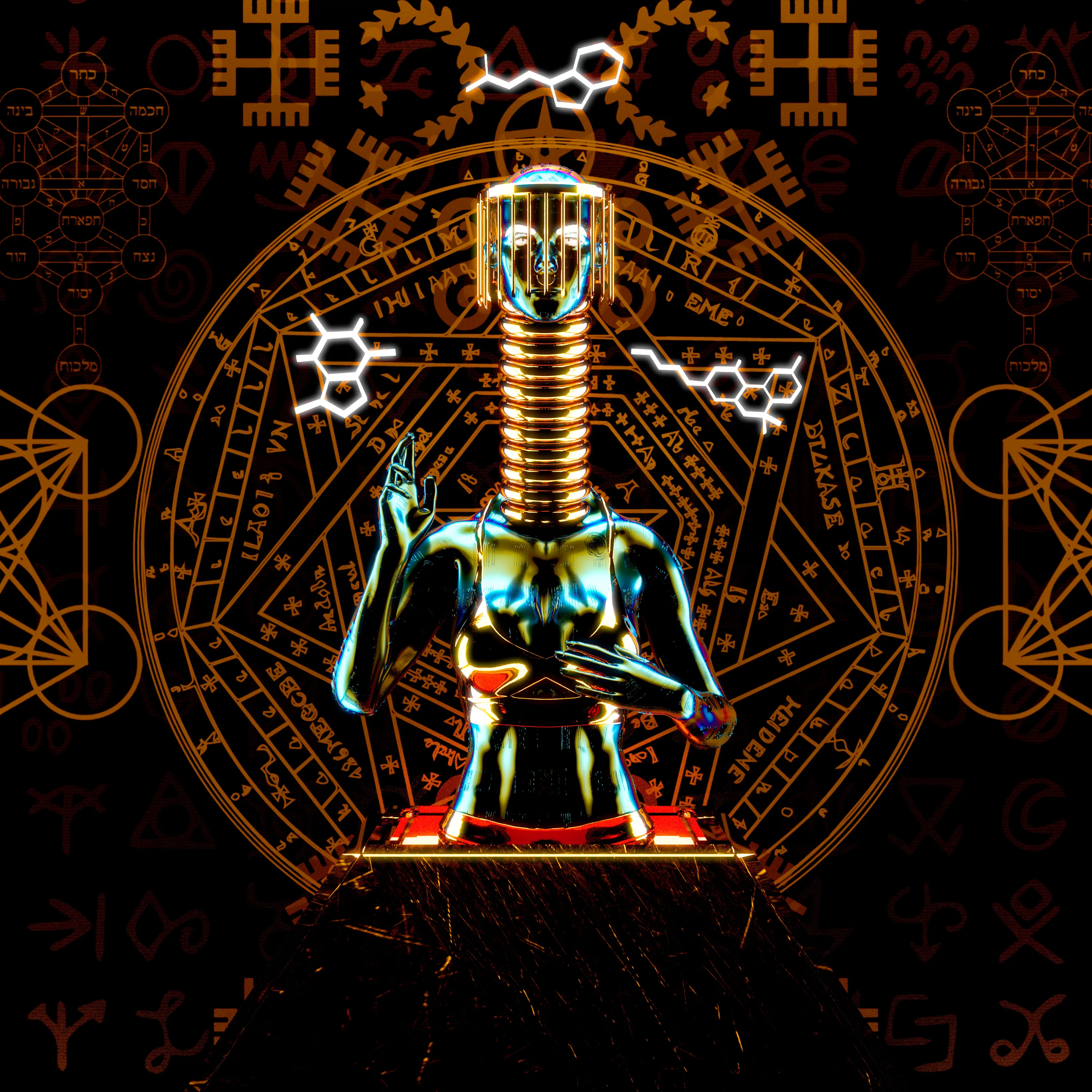 Goddess_019: Odomankoma, the Infinite Inventor.

3000px x 3000px
Blender 2.81, Octane Render, Adobe Illustrator.
