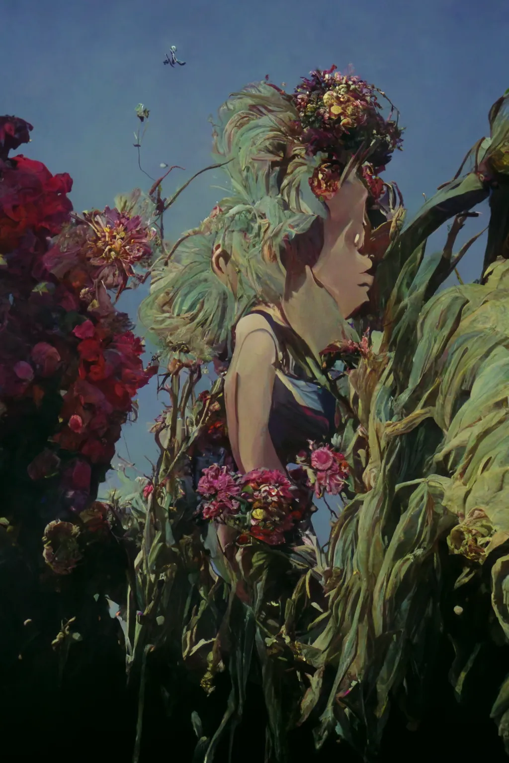 The collection titled "C Series" was created between July and September 2022. It was based on a method that utilized a zero-sum combination of weights, which significantly disrupted the functionality of early versions of Midjourney.

This was a time when AI first became accessible to the general public, and Midjourney emerged as the most democratic tool. However, it had a very pronounced stylization, causing all early works to essentially follow the same artistic style.

Using this method, Midjourney broke its internal logic and produced results unlike any others. It delved deeper than simple prompt manipulation while still retaining the stylistic characteristics of AI art from that era.

On September 13, 2022, an update was released that made such combinations impossible to use. No other artists were found to have employed this method, and as a result, the collection was effectively completed, remaining a unique phenomenon of its time.