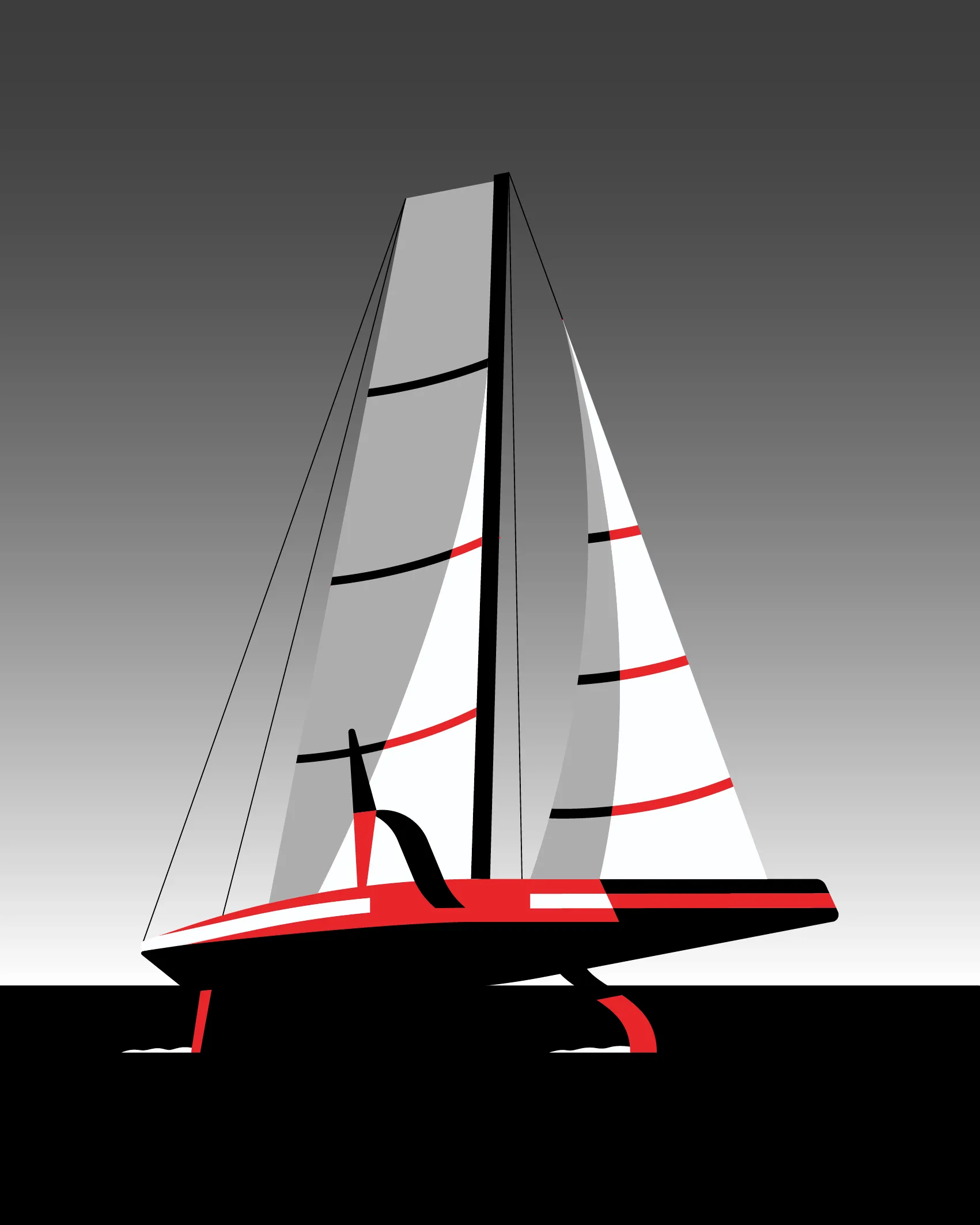 My medium is the wind. 