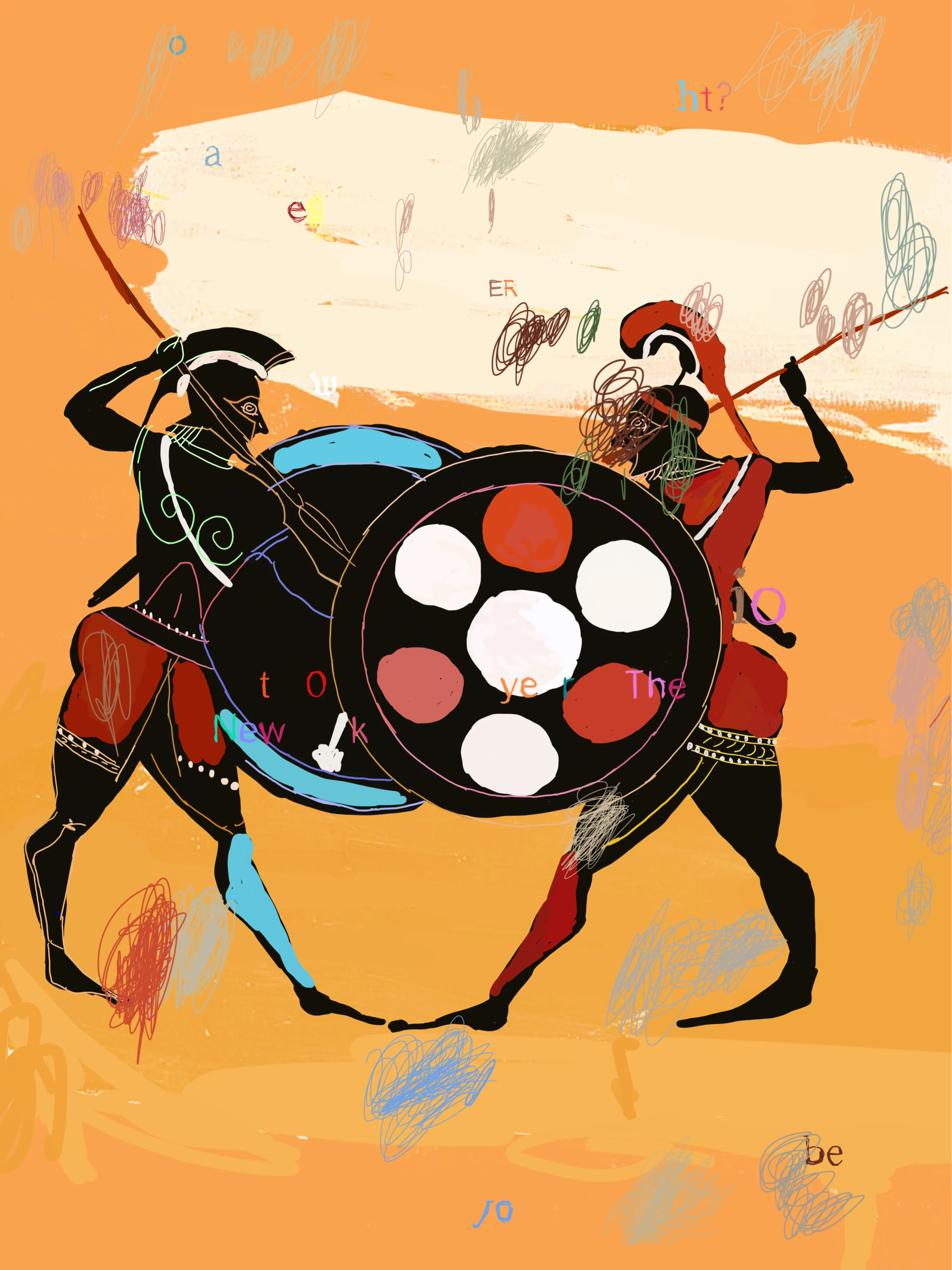 A study for The Peloponnesian War artbook by Adrian Pocobelli. Width: 3000 px Height: 4000 px. Created on an iPhone X using Sketchbook Pro.