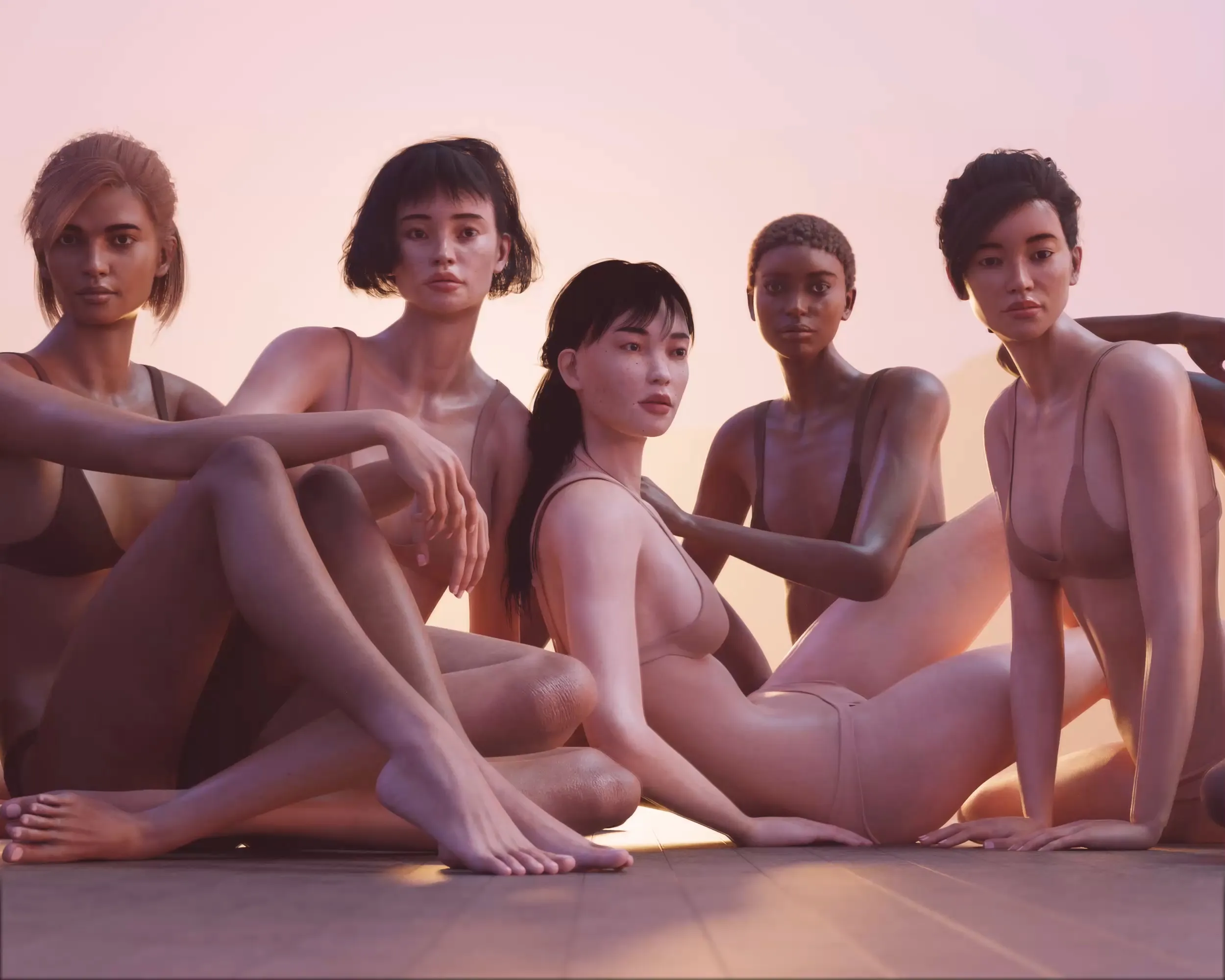 The world will constantly try to categorise and divide us. 
Yet when you take away our makeup, our accessories and all the things we are conditioned to believe we need, you are left with raw beauty. Colour, shape, size, geography... none of it matters, we are united as human beings and our beauty only shines brighter when we come together.