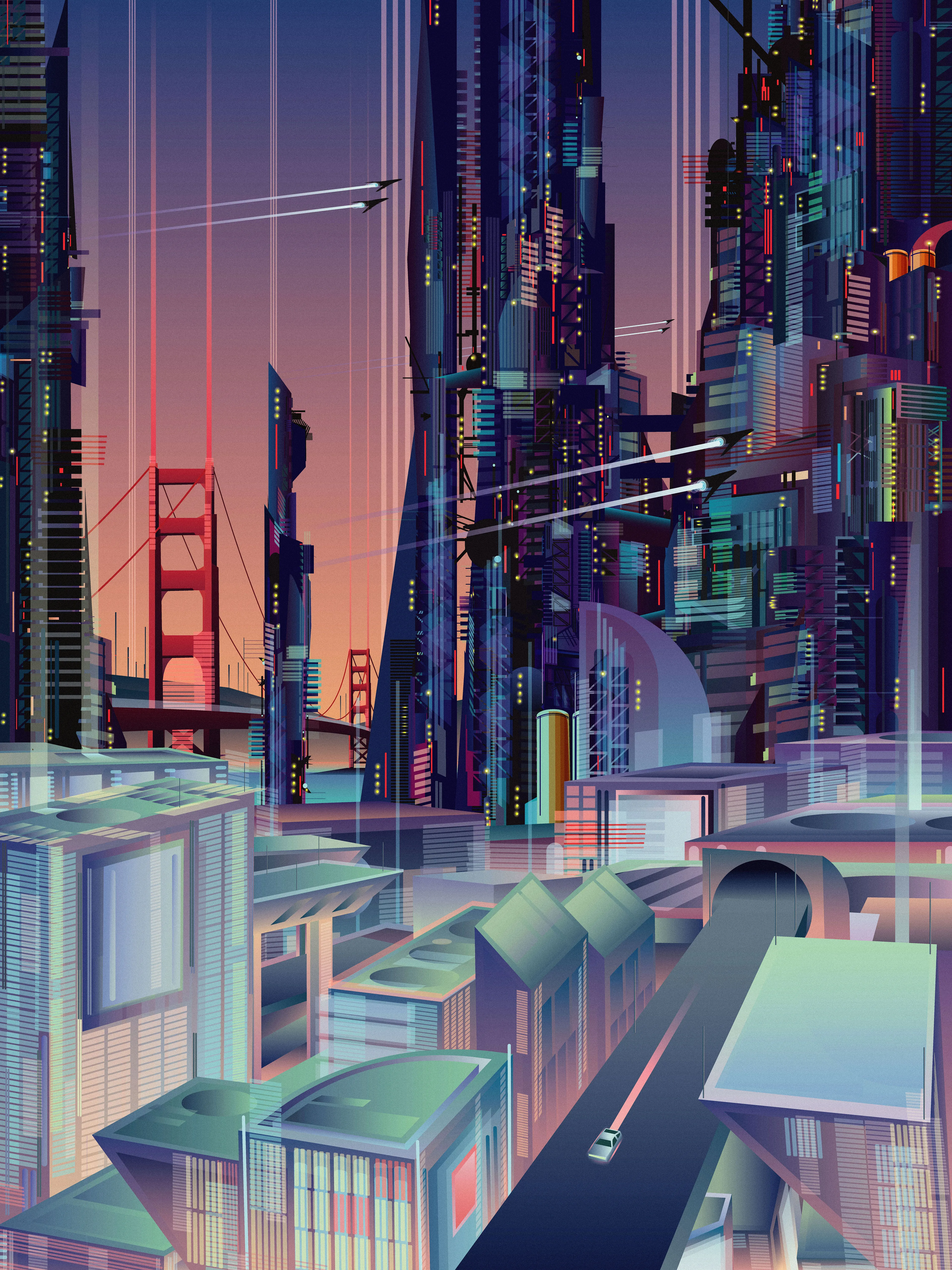 The year is 2300. Golden Gate City, once known as San Francisco, is now the most technologically advanced city on Earth. Despite the rapidly changing cityscape, the Golden Gate Bridge still stands as a remnant of simpler times. 