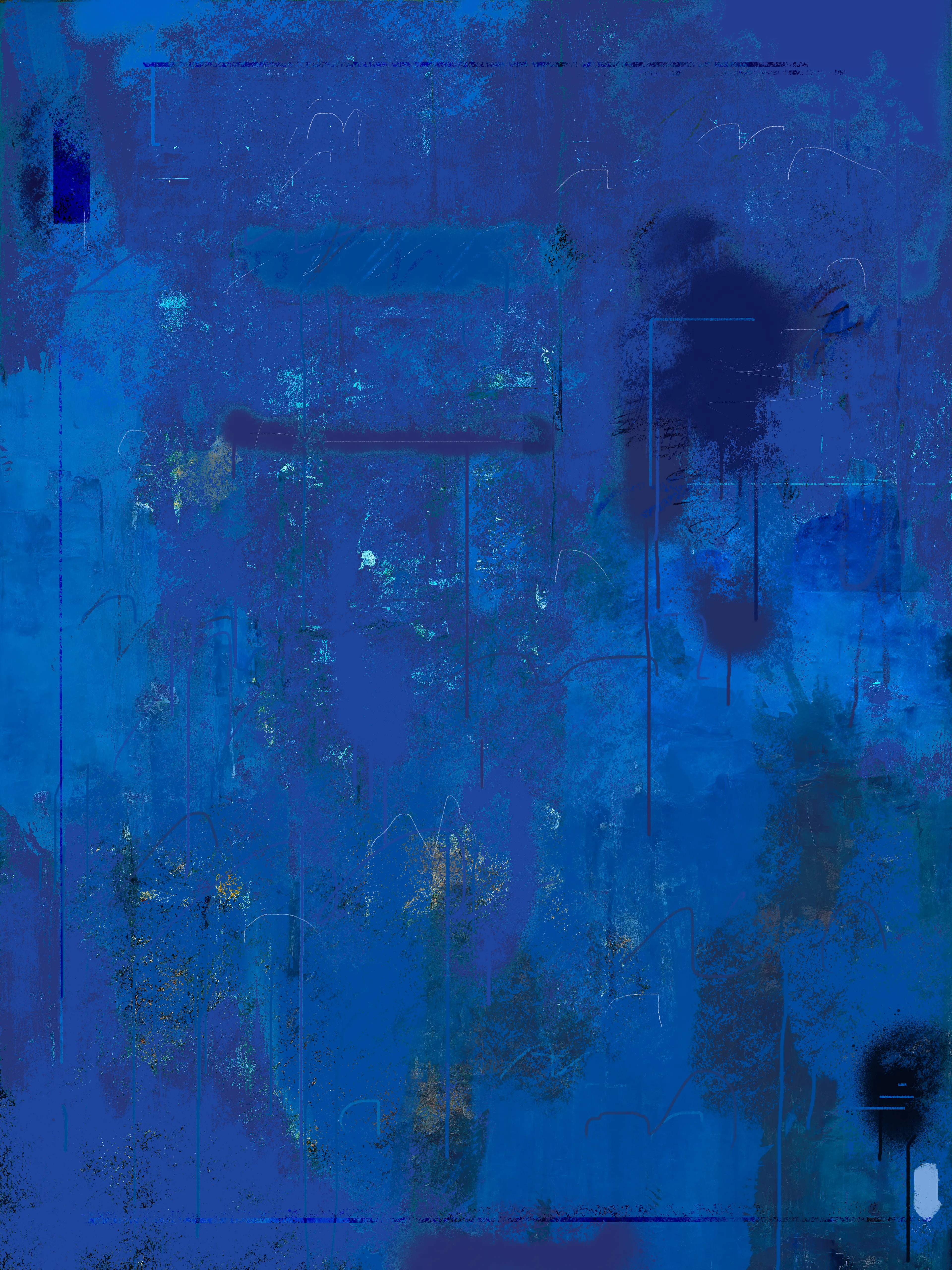 kinda bleu | digital painting | 2022 | after tjo's "BLeU"
