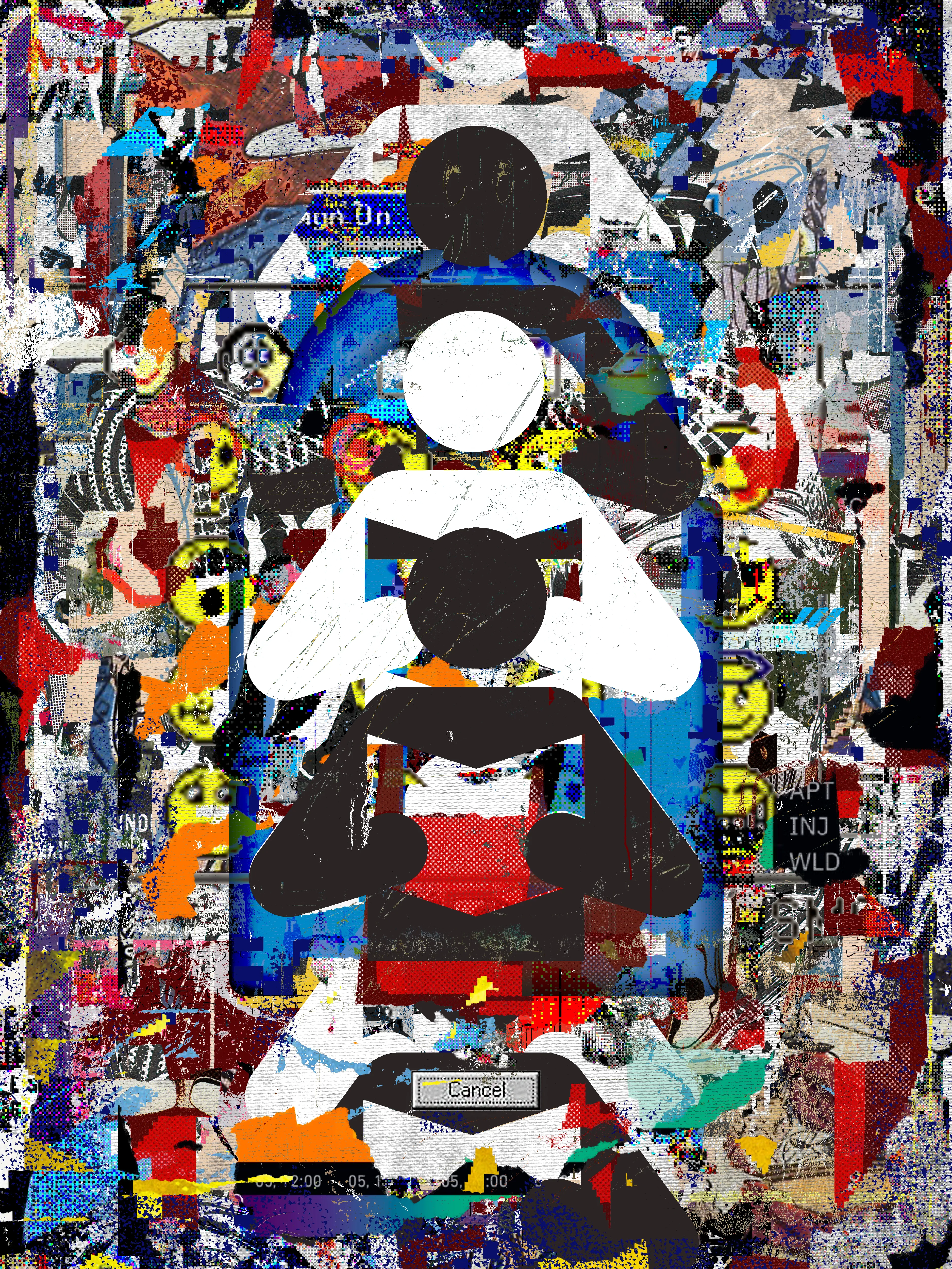 eight billion encrypted spheres desperate for love | inset | digital collage | 2024