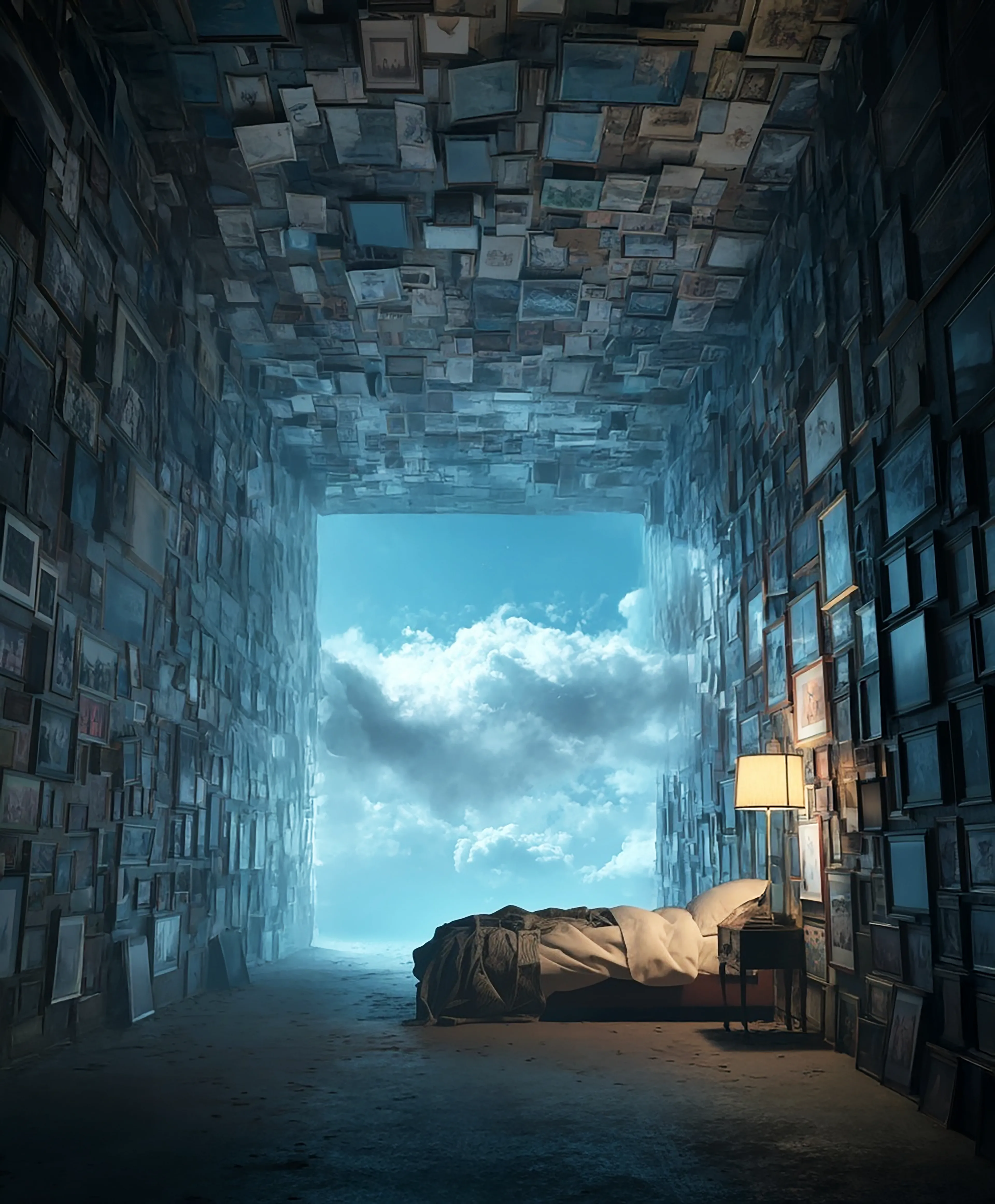 No wall space.  
No sleep.  
Collector & artist both share the same fate.