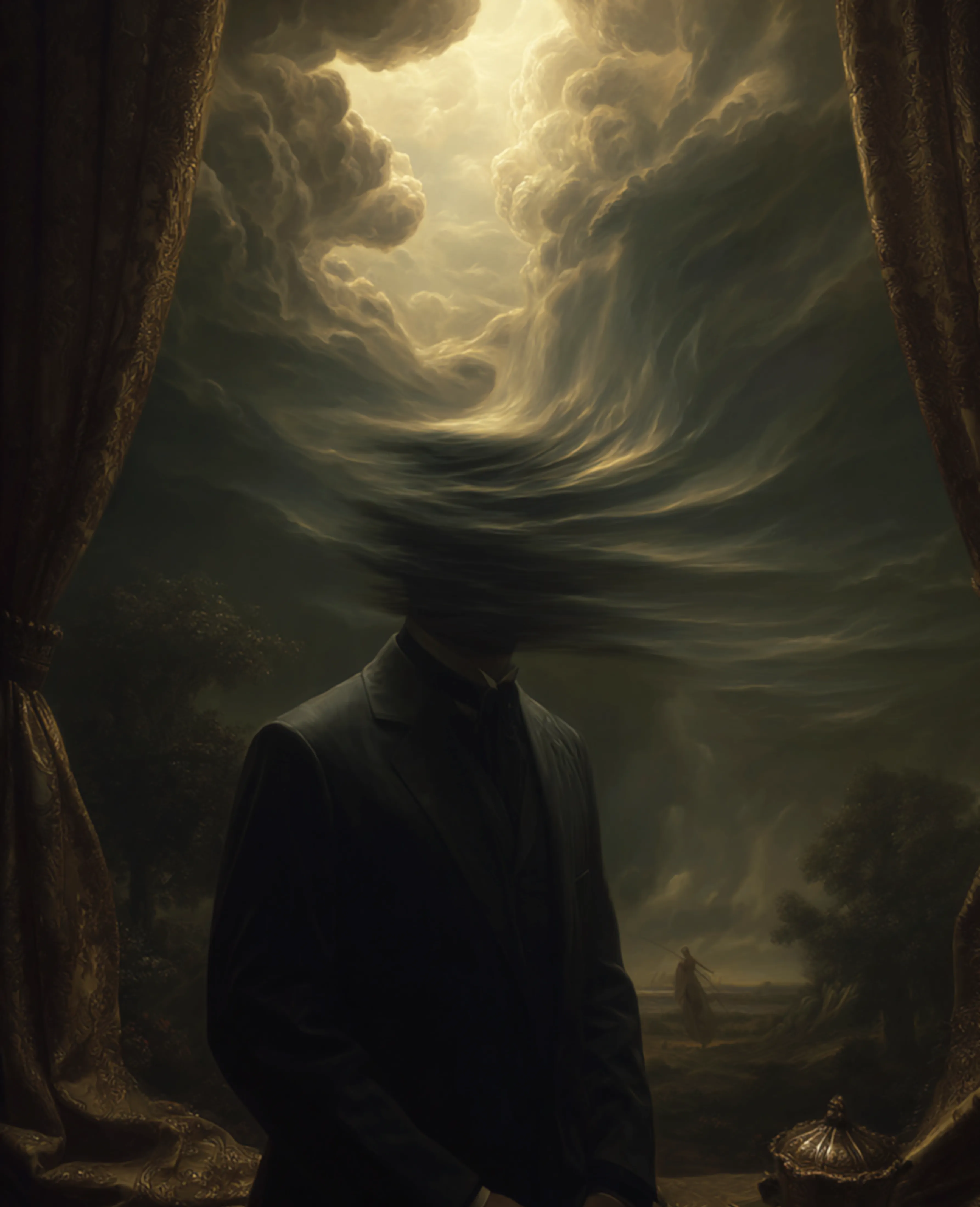 Veiled. Clouded. Self portrait.
