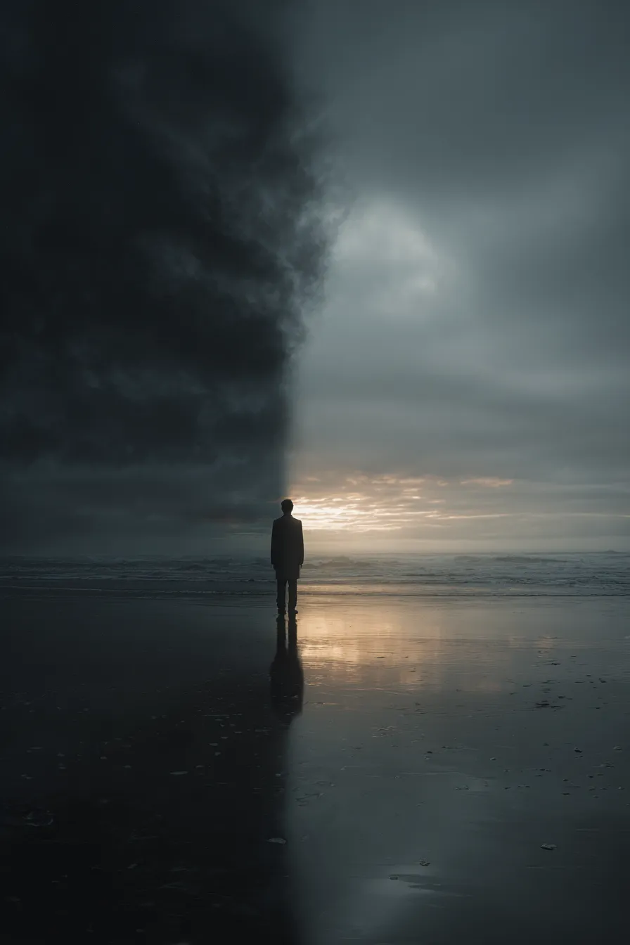 Light and darkness are never equal. Both battle within the mind.