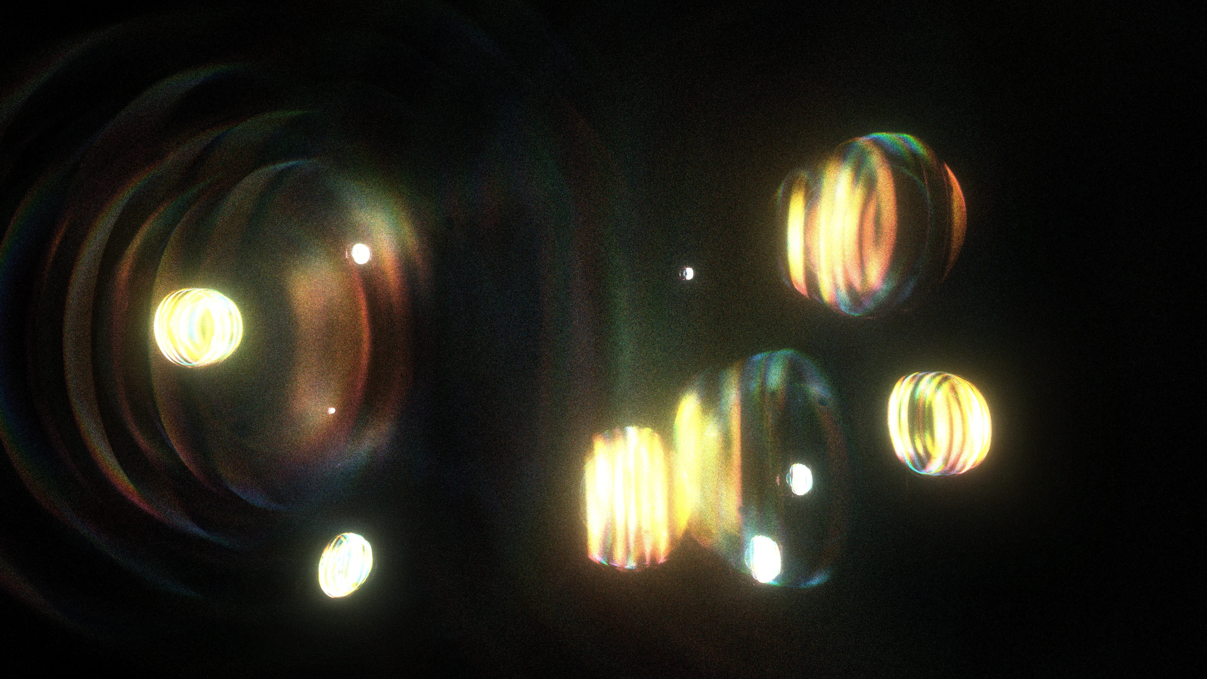 <p>At the moment of the primordial event (scientists call it the “Big Bang”), the universe had a high degree of symmetry, meaning its properties were consistent in all directions. As the universe evolved, some of those symmetries broke down, leading to the formation of matter and the diversity we observe today. Recent studies of this symmetry, and ways of breaking it, have helped modern physics uncover the origins of mass, the behavior of particles, and the structure of the universe itself, providing profound insights into the fundamental nature of reality.</p>
<p>In “A broken symmetry — the cat’s parabola,” HAL09999 experiments with slight variations on the initial conditions of a system made from millions of particles. By using simple physics in what the artist calls a “quasi-simulation,” these pixels are scattered through the space of the screen without any intention of a specific outcome. Any shapes observed in the final images are the consequence of the primordial asymmetry applied to the original system.</p>
<p>Without reference to scale, these works can represent the fundamental forms of phenomena that are typically invisible to the eye. Whether they are the shapes of cosmic birth and its expansion, splattered particles that make up the material world, or even intangible memories, these works share the harmony within the asymmetrical nature of our existence.</p>
