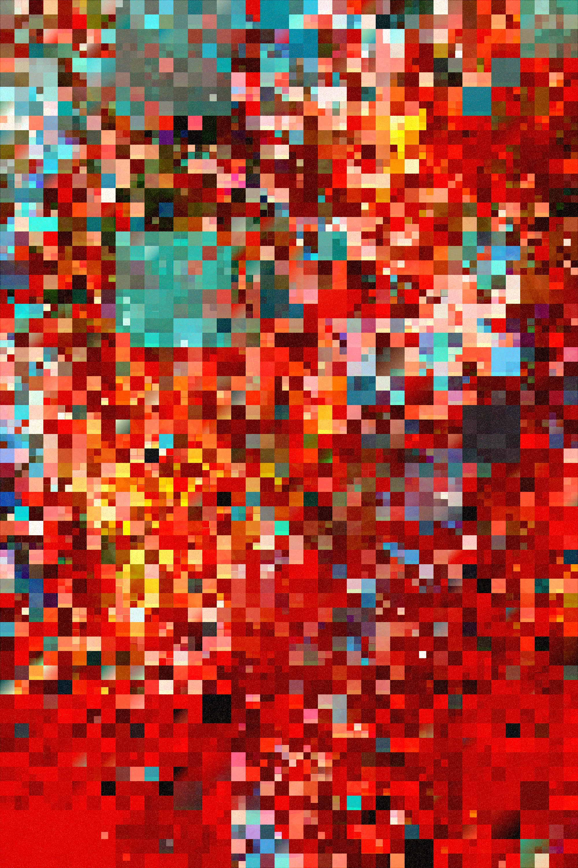 <p>Tyler Boswell’s “Metamosaic” delves into the concept of relativity, emphasizing how our understanding of objects hinges upon their relationships with other elements — whether through neighboring units, contrasting scale references, or familiar counterparts. The interplay of comparisons like these provides a comforting comprehension of a entity’s essence, even while it may appear functionally indecipherable.</p>
<p>“Metamosaic” specifically takes inspiration from the widespread use of squares in breaking down spatial contexts, where the use of blocks, pixels, and varying units of measurement adeptly mediate discrepancies between scales and contents. Whether recalling human-made divisions of land, digital screens, cartography, or tilework, this series celebrates the precision of the grid and the hidden complexity of underlying detail it can contain. It suggests an uncharted world within each composition, one that’s a minuscule yet indispensable fragment of something vast and incomprehensible. Patterns may lurk within every piece, even as their origins seem random and boundless. At its essence, this is an abstracted exploration of contrasting units whose randomness is accentuated so far that they ultimately highlight the profound similarity and unity that transcends vastly differing scales.</p>
