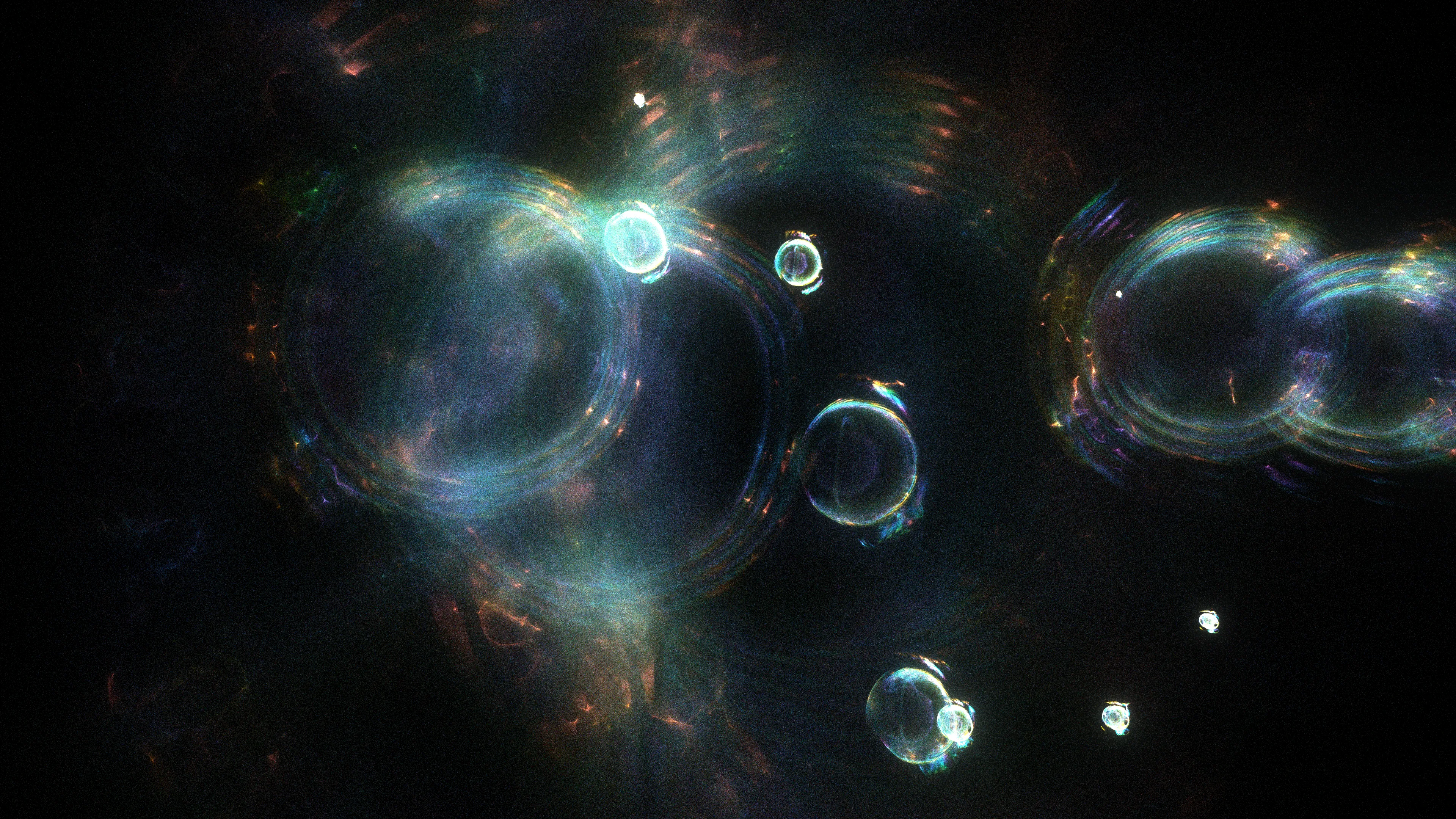 <p>At the moment of the primordial event (scientists call it the “Big Bang”), the universe had a high degree of symmetry, meaning its properties were consistent in all directions. As the universe evolved, some of those symmetries broke down, leading to the formation of matter and the diversity we observe today. Recent studies of this symmetry, and ways of breaking it, have helped modern physics uncover the origins of mass, the behavior of particles, and the structure of the universe itself, providing profound insights into the fundamental nature of reality.</p>
<p>In “A broken symmetry — the cat’s parabola,” HAL09999 experiments with slight variations on the initial conditions of a system made from millions of particles. By using simple physics in what the artist calls a “quasi-simulation,” these pixels are scattered through the space of the screen without any intention of a specific outcome. Any shapes observed in the final images are the consequence of the primordial asymmetry applied to the original system.</p>
<p>Without reference to scale, these works can represent the fundamental forms of phenomena that are typically invisible to the eye. Whether they are the shapes of cosmic birth and its expansion, splattered particles that make up the material world, or even intangible memories, these works share the harmony within the asymmetrical nature of our existence.</p>

