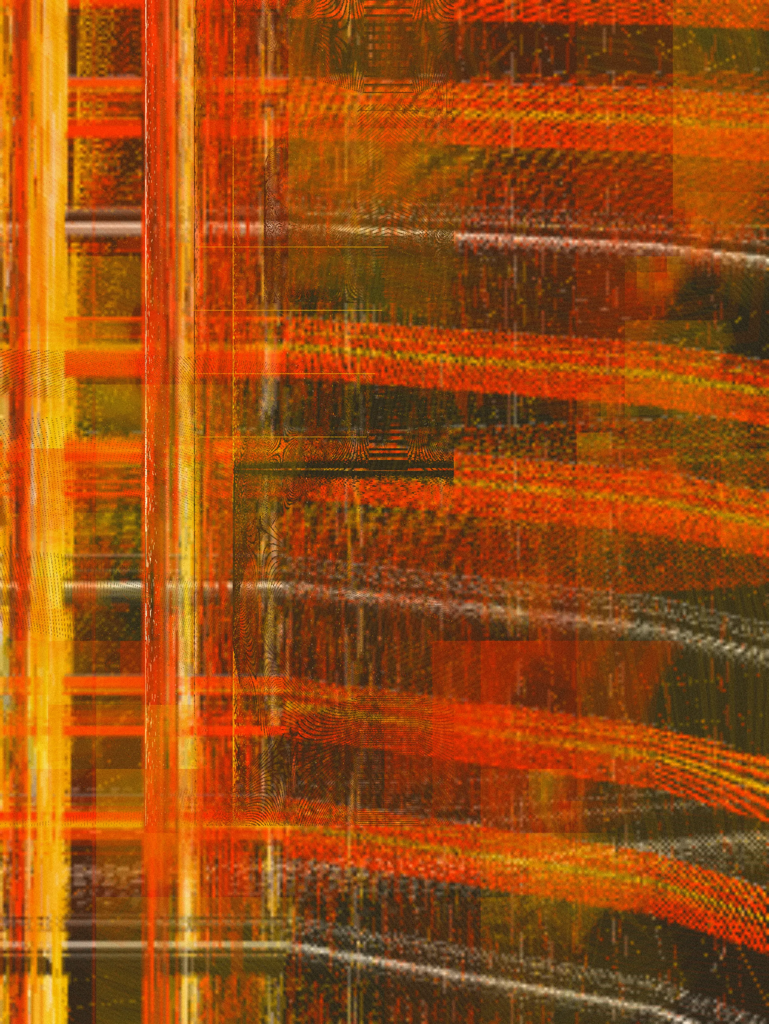 <p>Lisa Orth’s “inter/sections” explores the concept of creating a shared viewpoint through the overlap of multiple perceptions. The algorithm behind this series merges layers of code at contrasting scales, perspectives, and alignments, creating a visual synthesis that unites a variety of viewpoints into a cohesive whole.</p>
<p>Inspired by the multiplicity of perspectives, this project seeks to reveal the points where different views intersect, offering a glimpse into a shared truth. The work prompts contemplation of the common threads woven through our experiences, where overlapping viewpoints paint a picture of our shared reality. As layers of code converge, they mirror the connections we discover when navigating the vast landscapes of our experience, encouraging us to perceive unity amid apparent differences: a reflection on the beauty of embracing diverse viewpoints to create a collective understanding.</p>
<p>Artwork © 2023 Lisa Orth. </p>
<p>This artwork is sold under and governed by the FeralFile Artist + Collector Rights agreement: 
feralfile.com/docs/artist-collector-rights</p>
