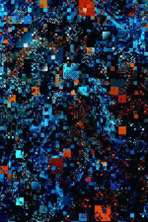 <p>Tyler Boswell’s “Metamosaic” delves into the concept of relativity, emphasizing how our understanding of objects hinges upon their relationships with other elements — whether through neighboring units, contrasting scale references, or familiar counterparts. The interplay of comparisons like these provides a comforting comprehension of a entity’s essence, even while it may appear functionally indecipherable.</p>
<p>“Metamosaic” specifically takes inspiration from the widespread use of squares in breaking down spatial contexts, where the use of blocks, pixels, and varying units of measurement adeptly mediate discrepancies between scales and contents. Whether recalling human-made divisions of land, digital screens, cartography, or tilework, this series celebrates the precision of the grid and the hidden complexity of underlying detail it can contain. It suggests an uncharted world within each composition, one that’s a minuscule yet indispensable fragment of something vast and incomprehensible. Patterns may lurk within every piece, even as their origins seem random and boundless. At its essence, this is an abstracted exploration of contrasting units whose randomness is accentuated so far that they ultimately highlight the profound similarity and unity that transcends vastly differing scales.</p>