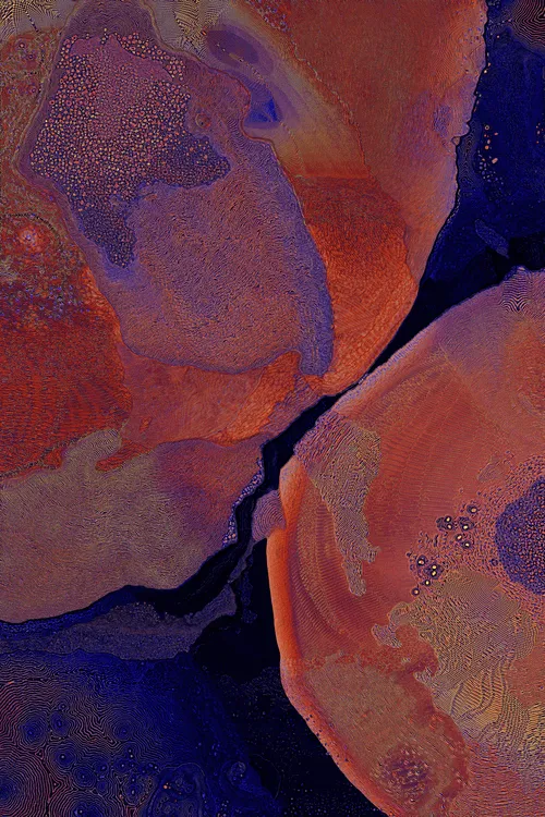 <p>David Seven’s “Dactylogram” emerges from the romantic ambition to embody the intricate essence of nature. In our relentless pursuit of equilibrium, beauty, and enlightenment, nature represents the idyllic state of these qualities. Nature silently catalyzes the mind, leading us toward moments of profound reflection, realization, and the occasional reset required to reach a state of harmony.</p>
<p>“Dactylogram” is a lens focusing on these very moments, capturing them as if an omnipresent camera gracefully traverses the vast expanses of our universe – from cosmos to microcosm to inner cosmos. Through a mesmerizing interplay of perspectives, textures, and the harmonious unification of elements, it gently beckons us to recognize a fundamental truth: the intricate interconnectedness of all aspects of nature, including ourselves. </p>
<p>It can be said that the deepest truth lies enshrined in the objective, constant forces that sculpt the universe. Unswayed by bias, immune to denial, they exist in a state of deterministic elegance that remains under influence from the chaotic dance of cosmic happenstance. It is precisely within the contradictions of this paradigm that we find the true essence of beauty and a poignant reminder of the uncontrollable balance of existence – the truth of nature. “Dactylogram” is simply a reminder of this truth, capturing a fleeting moment whose humble truth is proven by its creation – just as profound as the most enduring natural phenomena, and a testament to the enigmatic allure of gazing deep into the cosmos, in whichever direction it might be.</p>