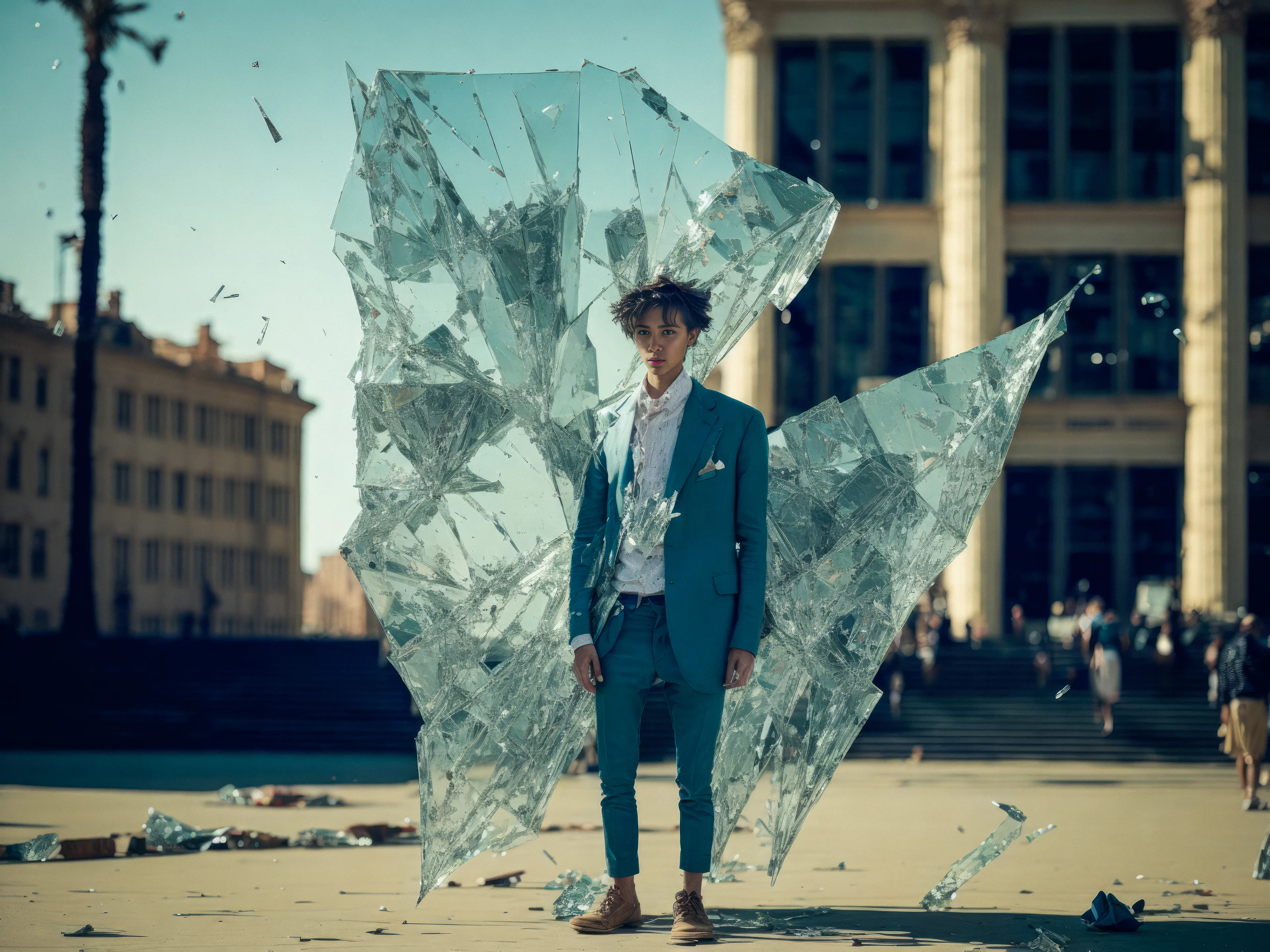 "Fragile" captures the essence of human vulnerability through its portrayal of shattered glass figures lying on the ground. This project serves as a poignant reminder of how easily we can break and how important it is to handle ourselves and others with care. Through its striking imagery, "Fragile" urges viewers to reflect on the importance of empathy and compassion towards our fellow human beings.

Edition 1/1 by Antti Karppinen