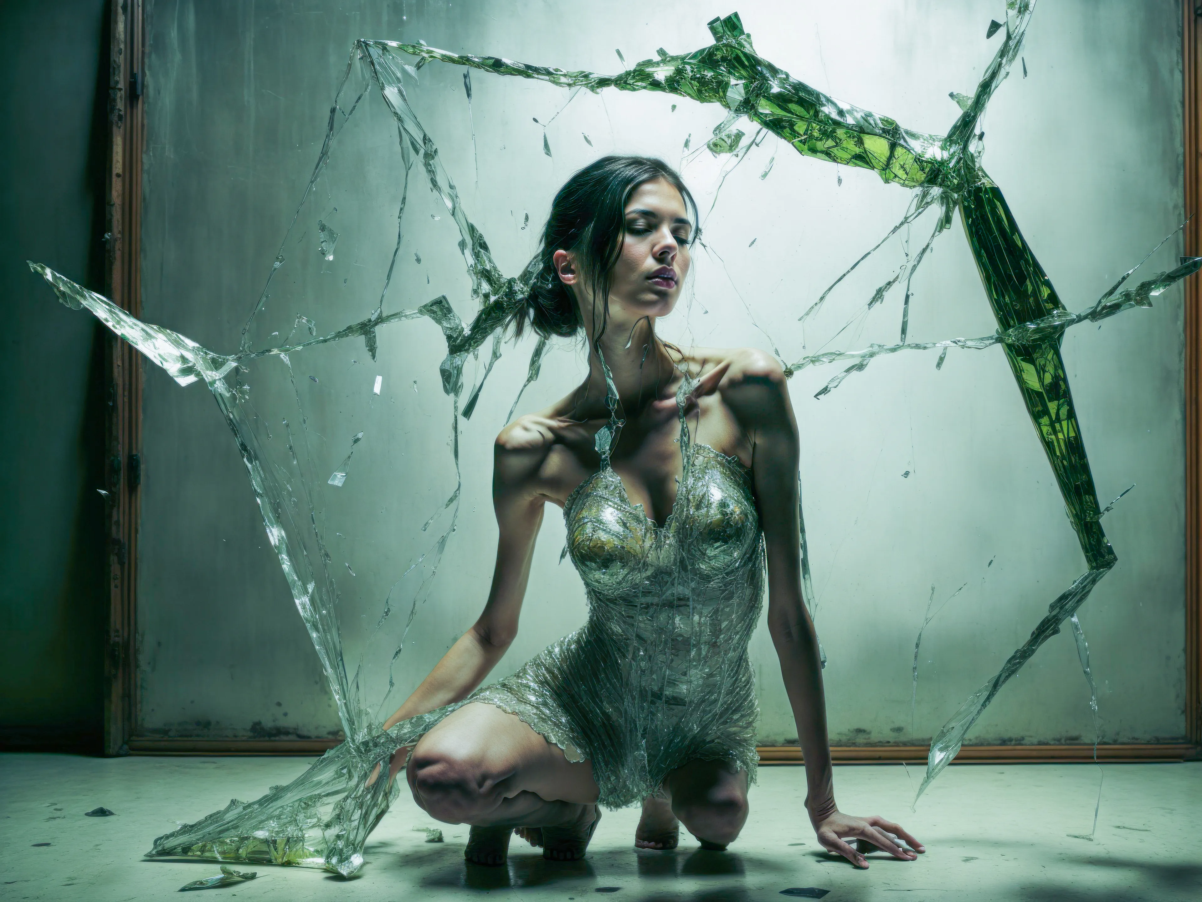 "Fragile" captures the essence of human vulnerability through its portrayal of shattered glass figures lying on the ground. This project serves as a poignant reminder of how easily we can break and how important it is to handle ourselves and others with care. Through its striking imagery, "Fragile" urges viewers to reflect on the importance of empathy and compassion towards our fellow human beings.

Edition 1/1 by Antti Karppinen
