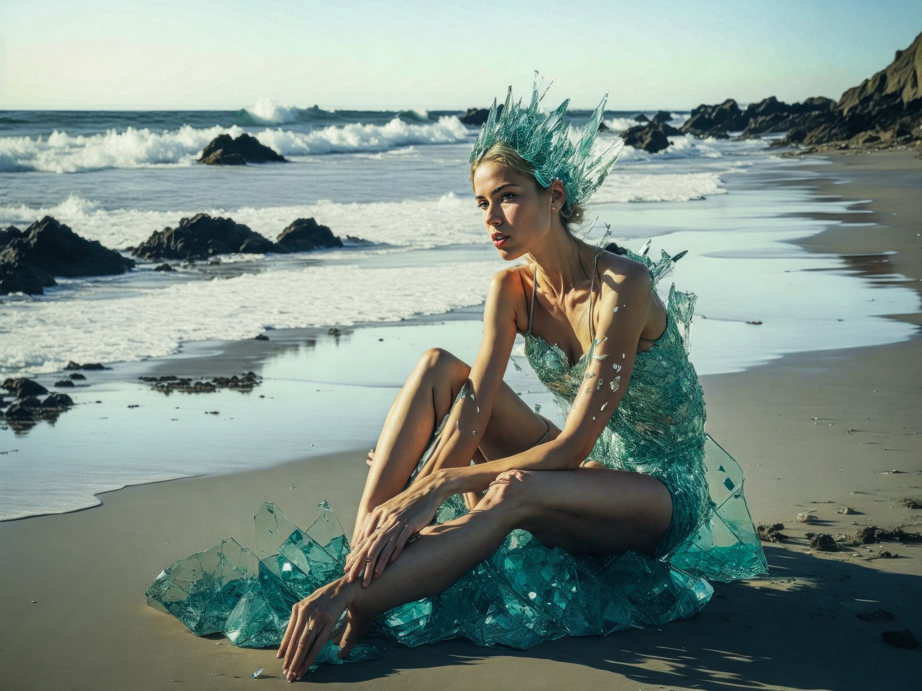 "Fragile" captures the essence of human vulnerability through its portrayal of shattered glass figures lying on the ground. This project serves as a poignant reminder of how easily we can break and how important it is to handle ourselves and others with care. Through its striking imagery, "Fragile" urges viewers to reflect on the importance of empathy and compassion towards our fellow human beings.

Edition 1/1 by Antti Karppinen