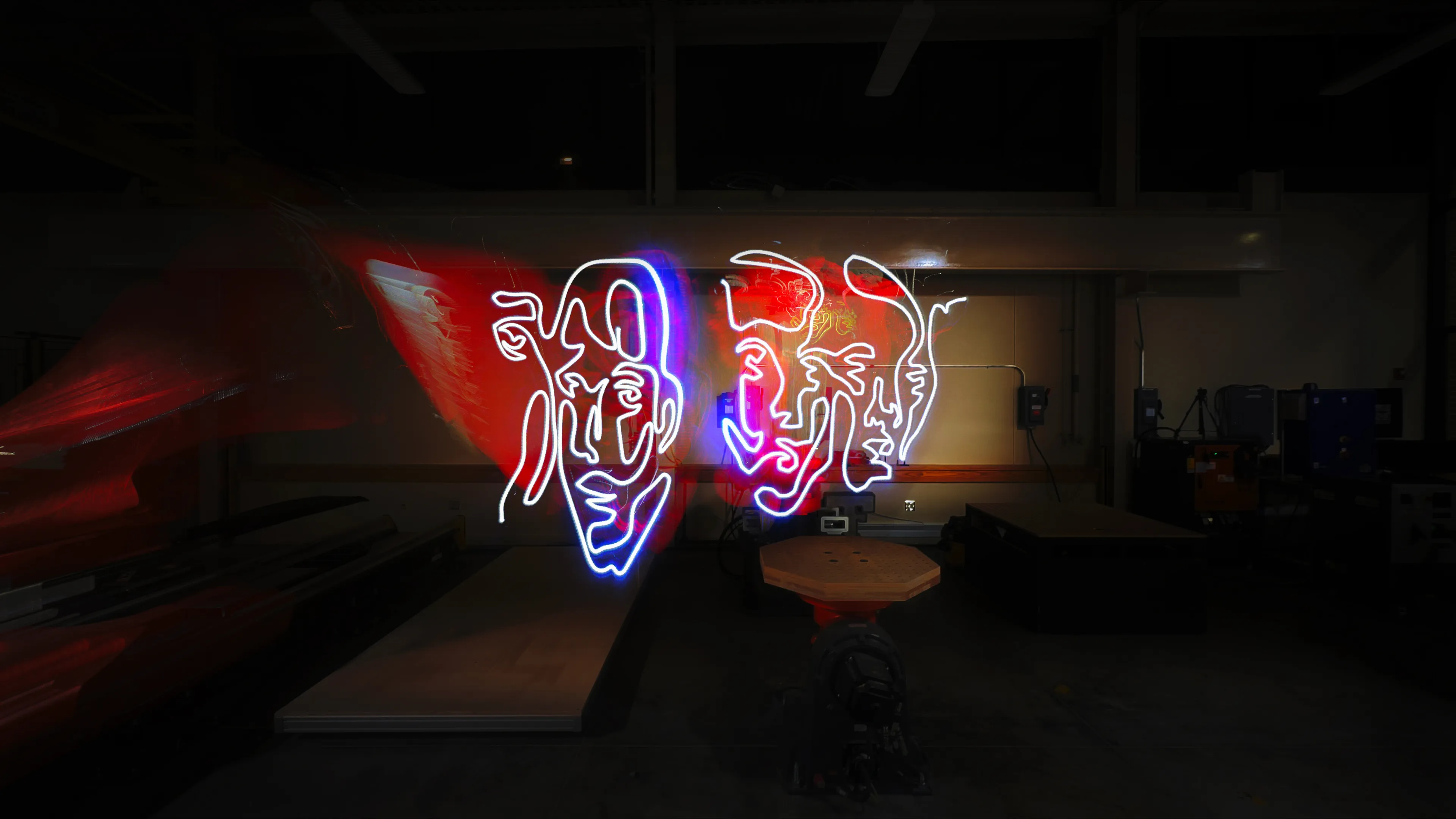 Art vs. Code — 1/1s presents 29 unique one-of-one works born from Parin Heidari’s ambidextrous practice, translated into robotic choreography with the Hi-DARS Lab. Each piece captures a distinct moment in the gesture-to-light process. “Art vs. Code” #29 has been accessioned into the Museum of Art + Light’s Permanent Collection.