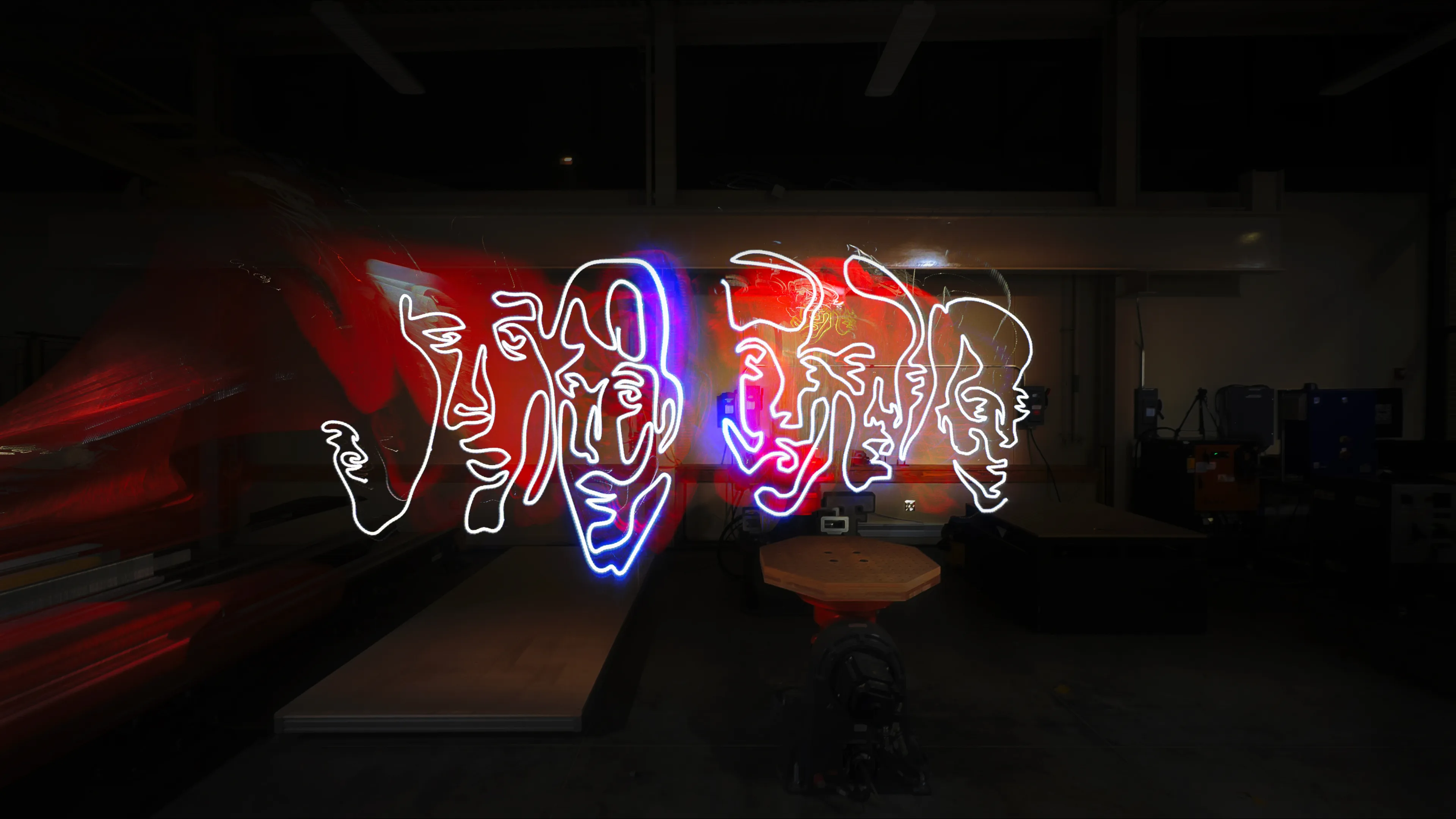 Art vs. Code — 1/1s presents 29 unique one-of-one works born from Parin Heidari’s ambidextrous practice, translated into robotic choreography with the Hi-DARS Lab. Each piece captures a distinct moment in the gesture-to-light process. “Art vs. Code” #29 has been accessioned into the Museum of Art + Light’s Permanent Collection.
