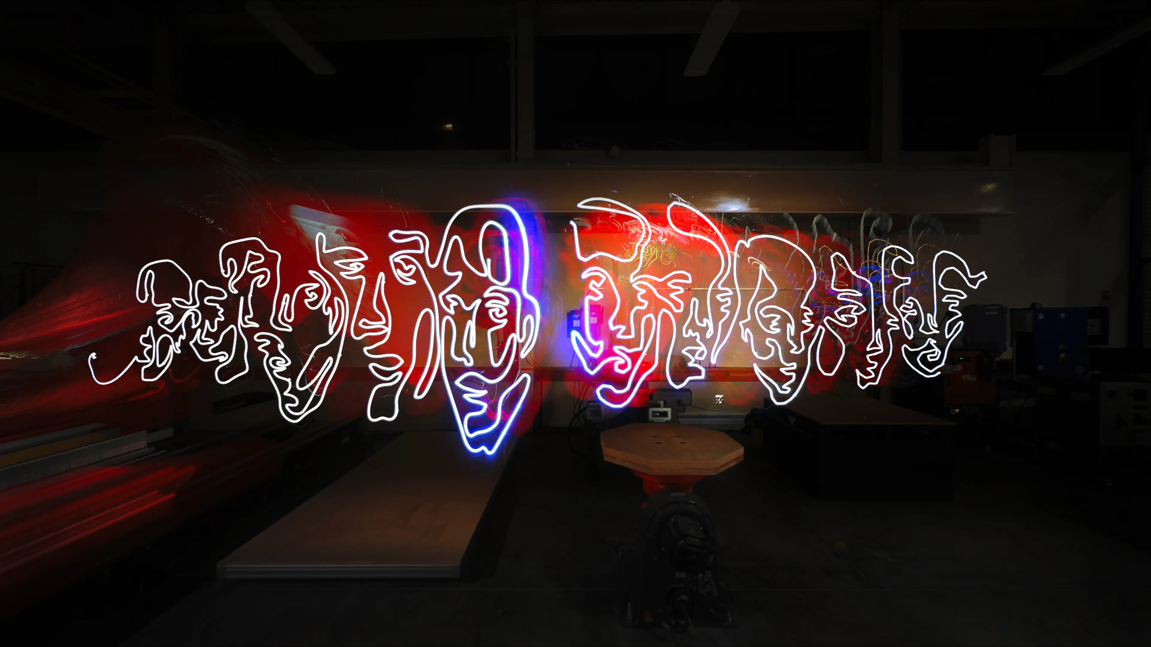 Art vs. Code — 1/1s presents 29 unique one-of-one works born from Parin Heidari’s ambidextrous practice, translated into robotic choreography with the Hi-DARS Lab. Each piece captures a distinct moment in the gesture-to-light process. “Art vs. Code” #29 has been accessioned into the Museum of Art + Light’s Permanent Collection.