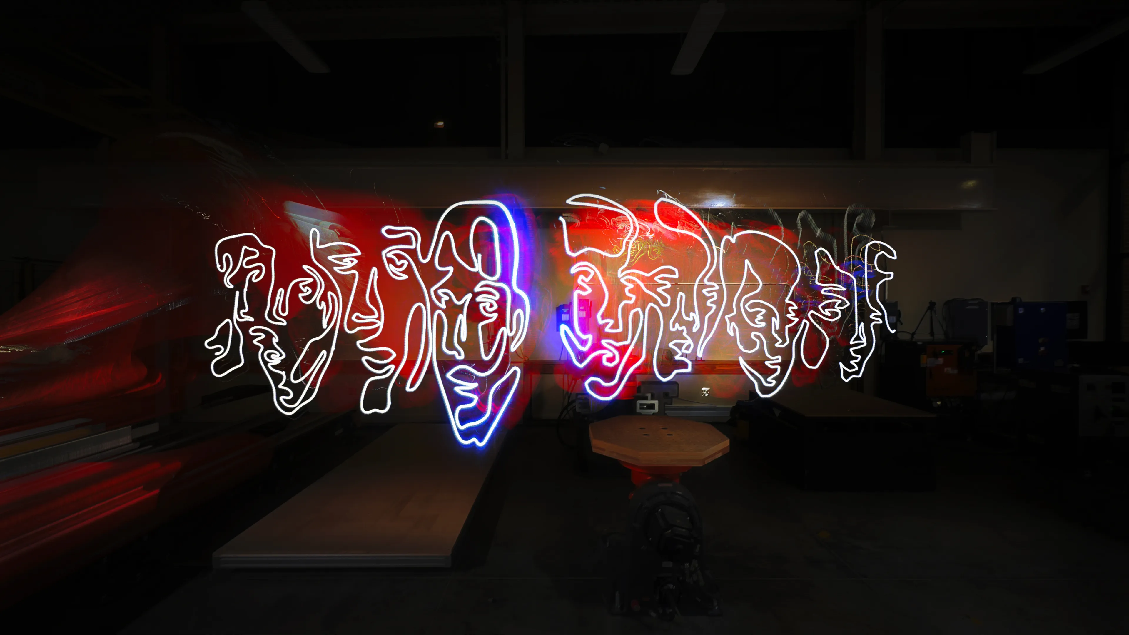 Art vs. Code — 1/1s presents 29 unique one-of-one works born from Parin Heidari’s ambidextrous practice, translated into robotic choreography with the Hi-DARS Lab. Each piece captures a distinct moment in the gesture-to-light process. “Art vs. Code” #29 has been accessioned into the Museum of Art + Light’s Permanent Collection.