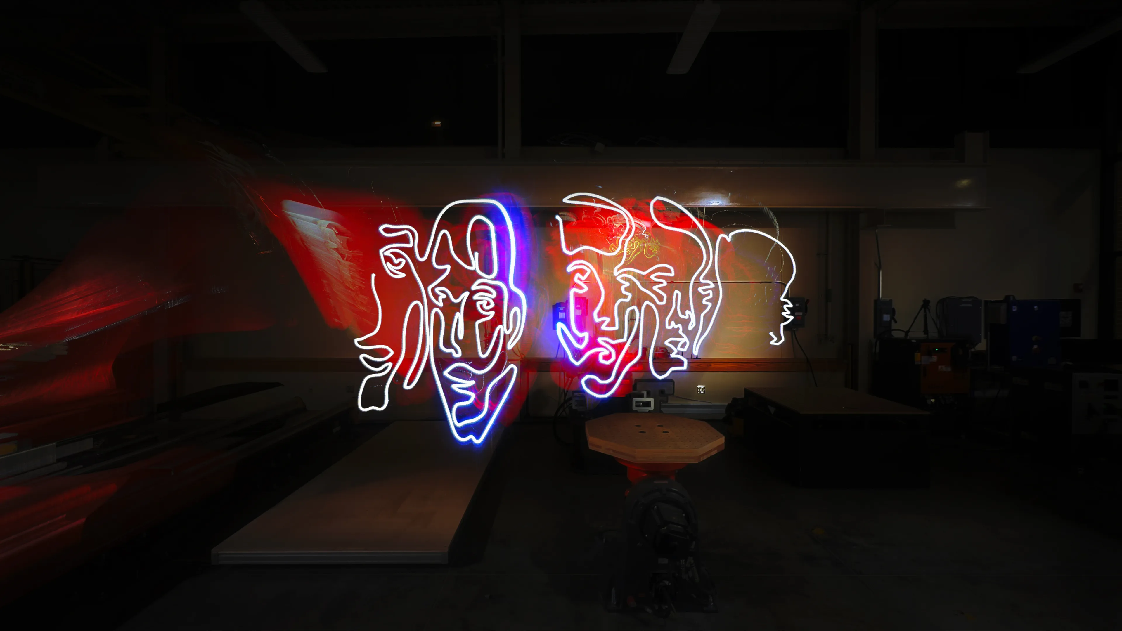 Art vs. Code — 1/1s presents 29 unique one-of-one works born from Parin Heidari’s ambidextrous practice, translated into robotic choreography with the Hi-DARS Lab. Each piece captures a distinct moment in the gesture-to-light process. “Art vs. Code” #29 has been accessioned into the Museum of Art + Light’s Permanent Collection.
