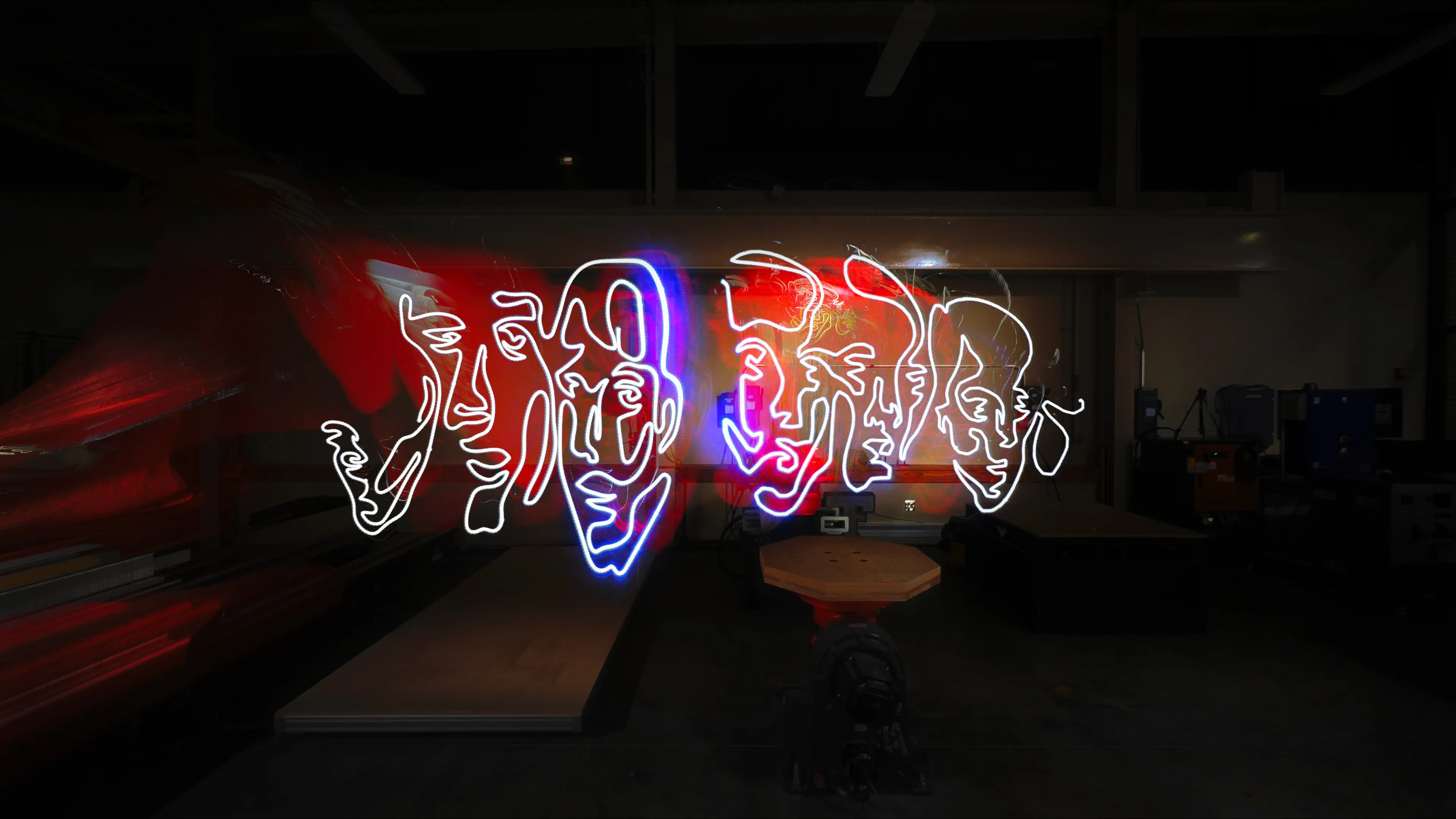 Art vs. Code — 1/1s presents 29 unique one-of-one works born from Parin Heidari’s ambidextrous practice, translated into robotic choreography with the Hi-DARS Lab. Each piece captures a distinct moment in the gesture-to-light process. “Art vs. Code” #29 has been accessioned into the Museum of Art + Light’s Permanent Collection.