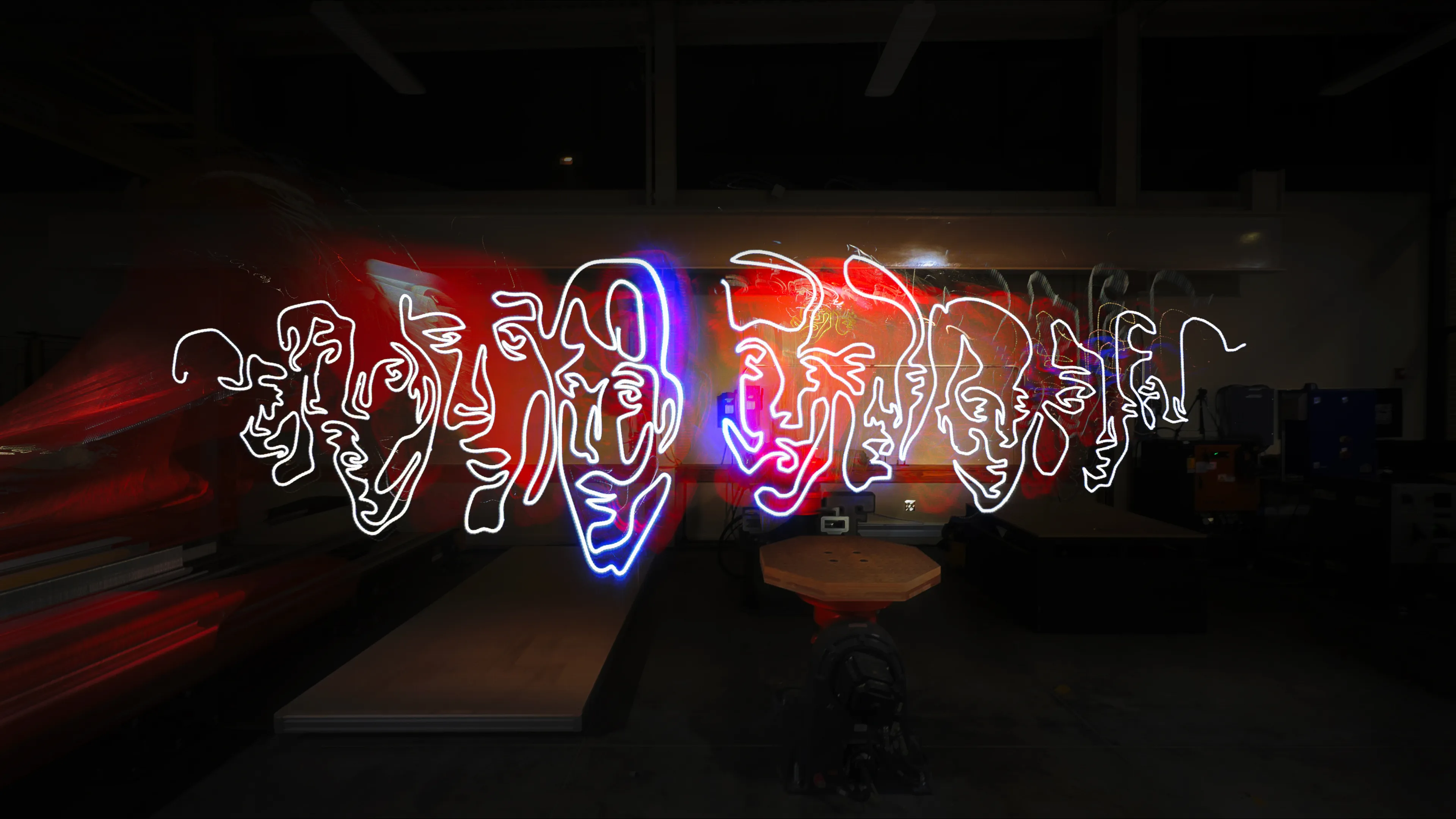 Art vs. Code — 1/1s presents 29 unique one-of-one works born from Parin Heidari’s ambidextrous practice, translated into robotic choreography with the Hi-DARS Lab. Each piece captures a distinct moment in the gesture-to-light process. “Art vs. Code” #29 has been accessioned into the Museum of Art + Light’s Permanent Collection.