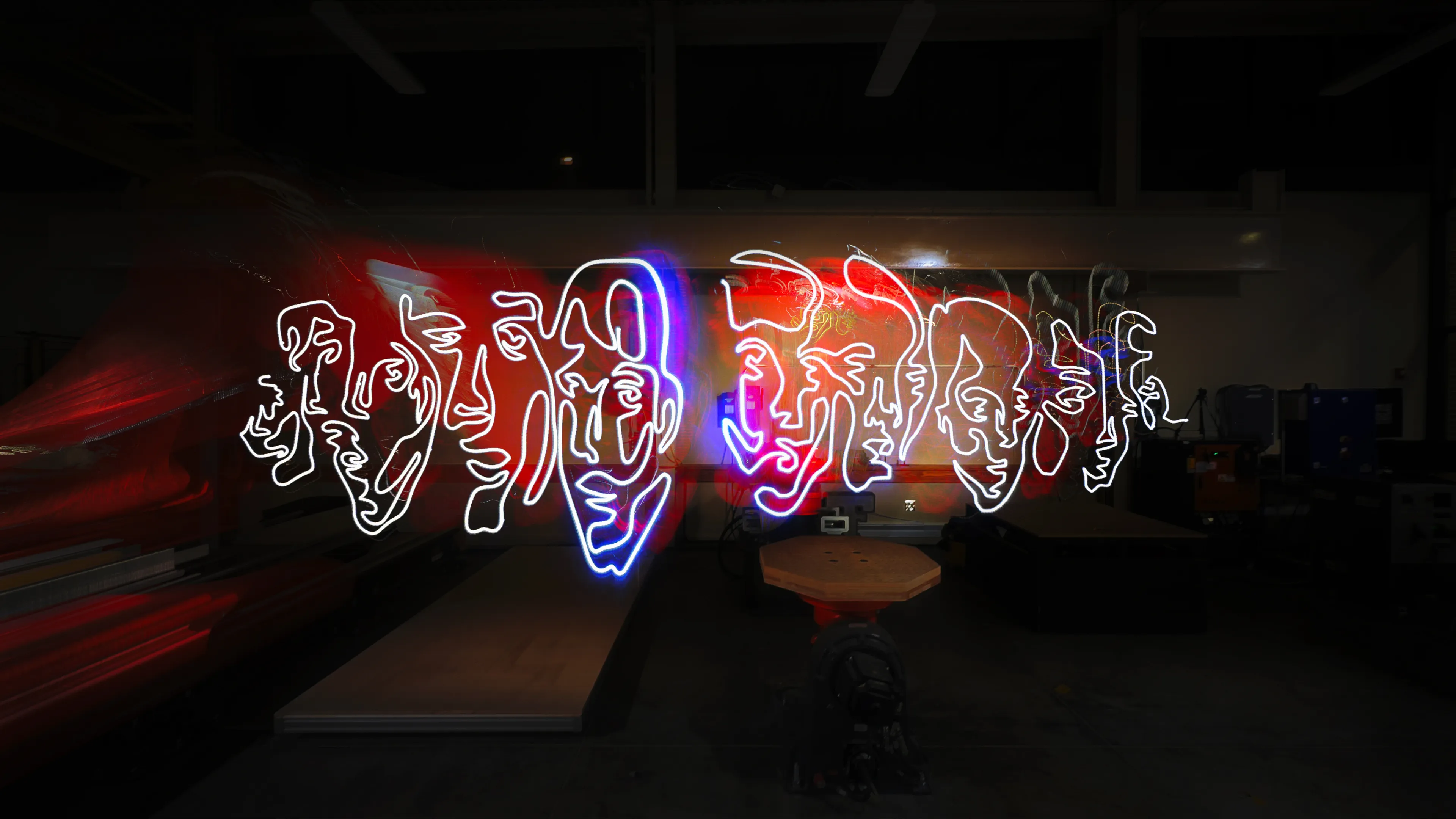 Art vs. Code — 1/1s presents 29 unique one-of-one works born from Parin Heidari’s ambidextrous practice, translated into robotic choreography with the Hi-DARS Lab. Each piece captures a distinct moment in the gesture-to-light process. “Art vs. Code” #29 has been accessioned into the Museum of Art + Light’s Permanent Collection.