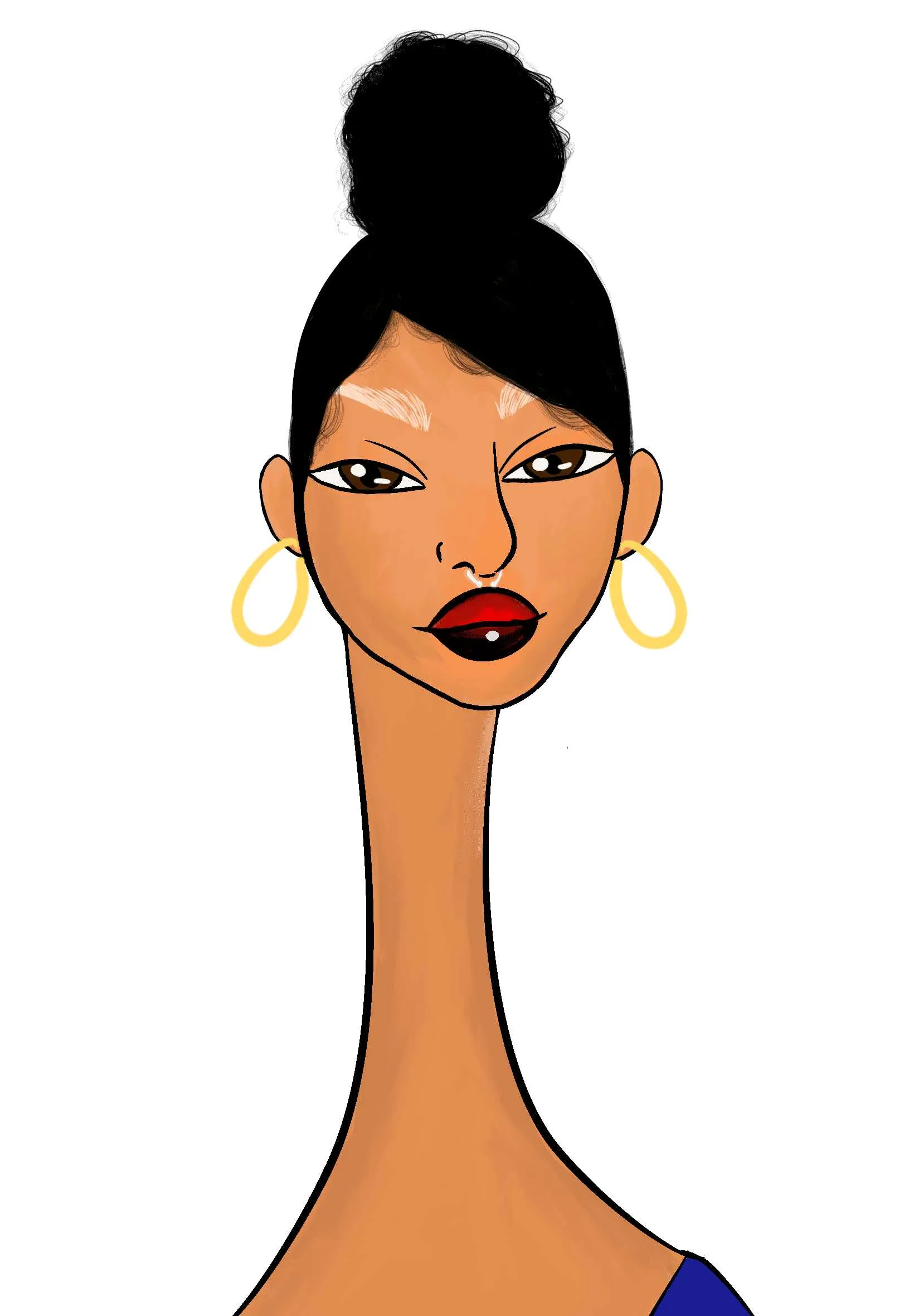 This Long Neckie Lady #3215 is a fine art, hand drawn, computer generated collectible out of 3333 diverse females created by 12-year-old digital artist Nyla Hayes. Each Long Neckie features an elongated neck that is inspired by Nyla’s favorite dinosaur, the brontosaurus. Nyla has collaborated her signature long Neckie collection with Andi Rutz, using Computer Generation to create 3333 unique ladies, with up to 101 traits, using an erc-721 contract and living on the eth blockchain.