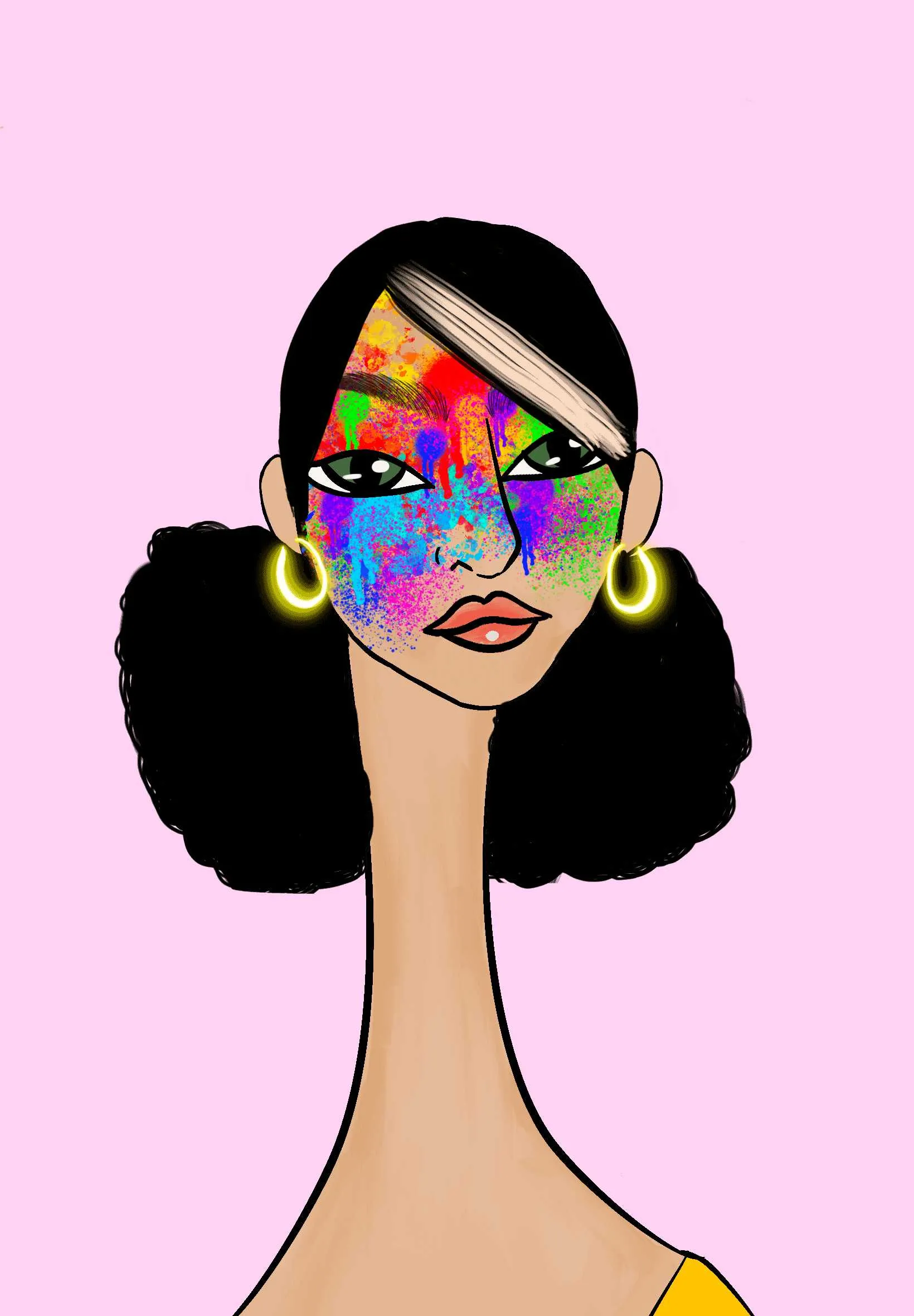 This Long Neckie Lady #1653 is a fine art, hand drawn, computer generated collectible out of 3333 diverse females created by 12-year-old digital artist Nyla Hayes. Each Long Neckie features an elongated neck that is inspired by Nyla’s favorite dinosaur, the brontosaurus. Nyla has collaborated her signature long Neckie collection with Andi Rutz, using Computer Generation to create 3333 unique ladies, with up to 101 traits, using an erc-721 contract and living on the eth blockchain.