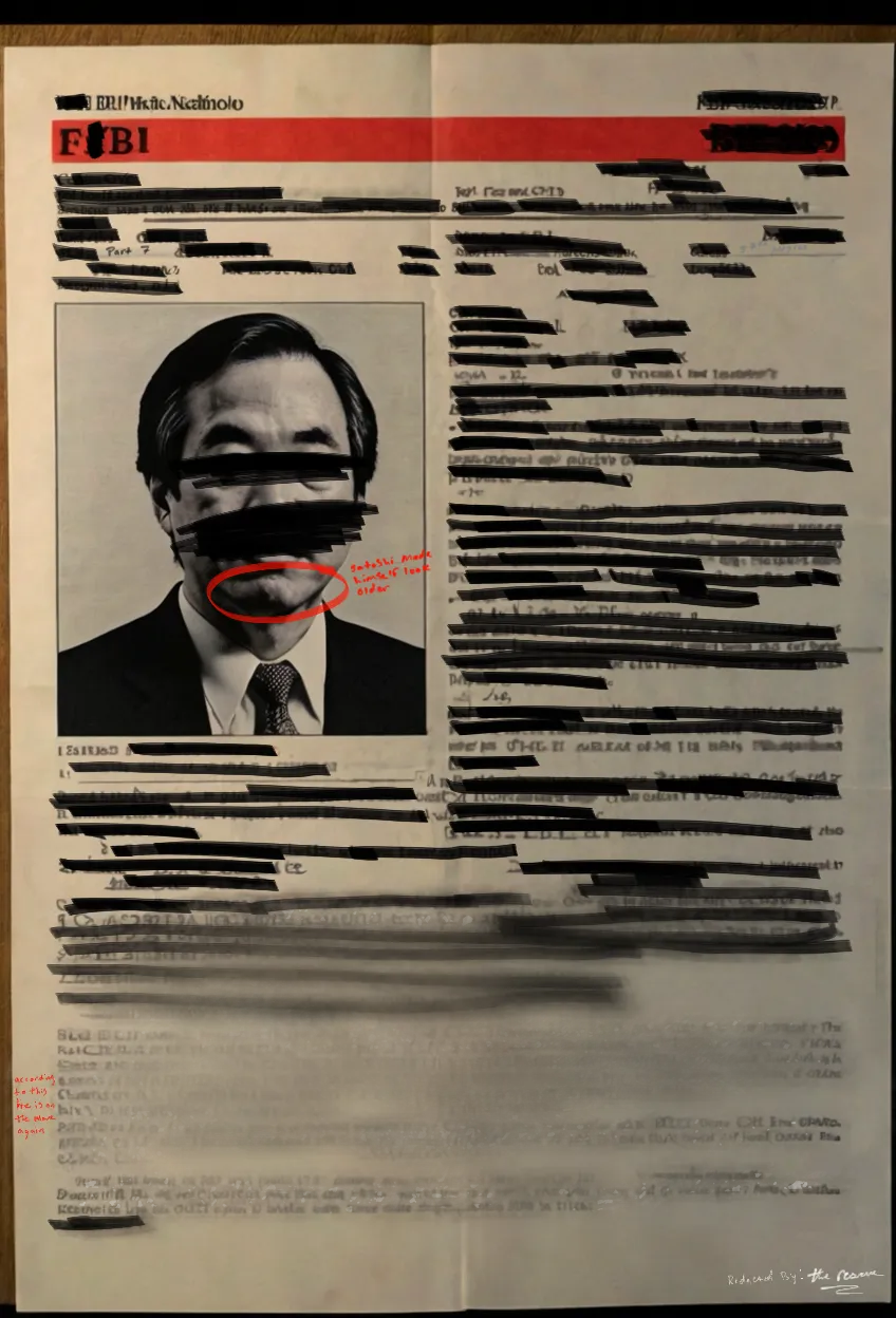 Description: There are 100 files which were secured through various means from multiple agencies which relate to their ongoing investigation into the whereabouts and identity of the creator of Bitcoin known as Satoshi. These files have been digitized either through a scanner or from photo. Unfortunately each agency has heavily redacted the files which we secured. But there are occasional notes which were not redacted. In broadcasting these onto the Ethereum network it is our hope that the greater community can begin to learn about the large scale cooperation of the different agencies which collaborated for the first time in history in order to try and ascertain the creator of Bitcoin. These agencies were: the FBI, CIA, KGB, Interpol and The Ministry of State Security