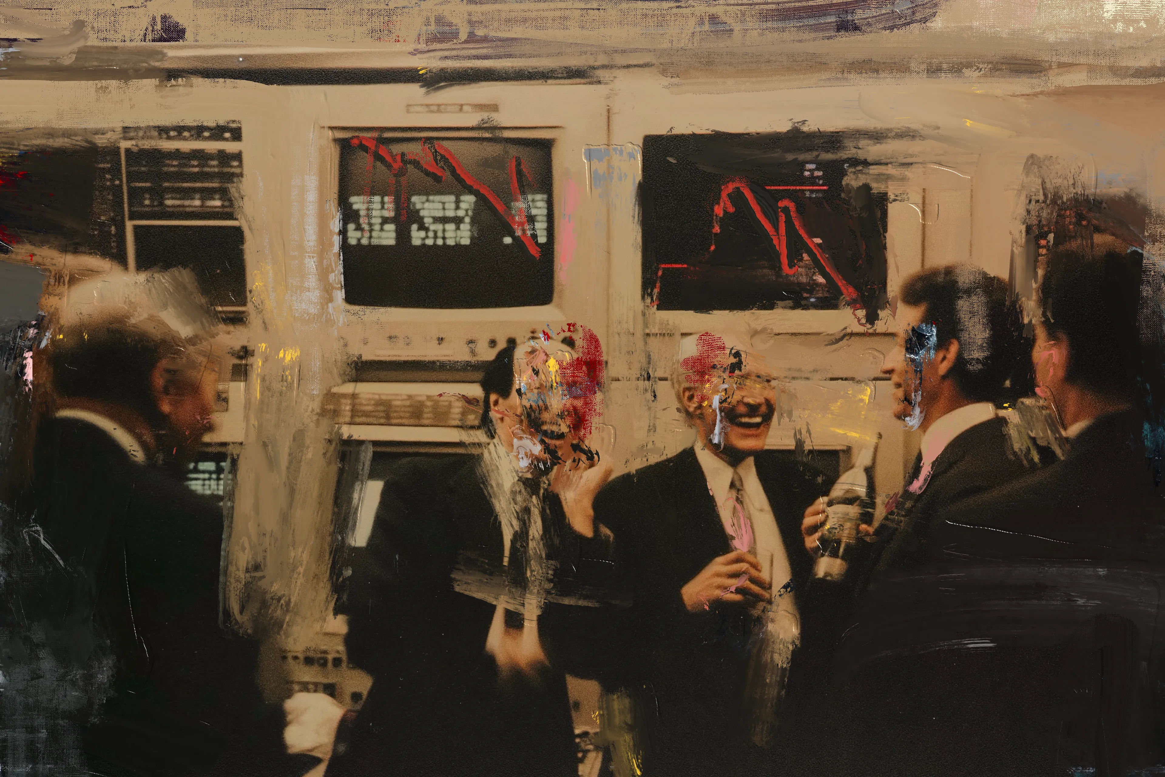 Wall St Gigglers D

Postpainting

Circa 2025
